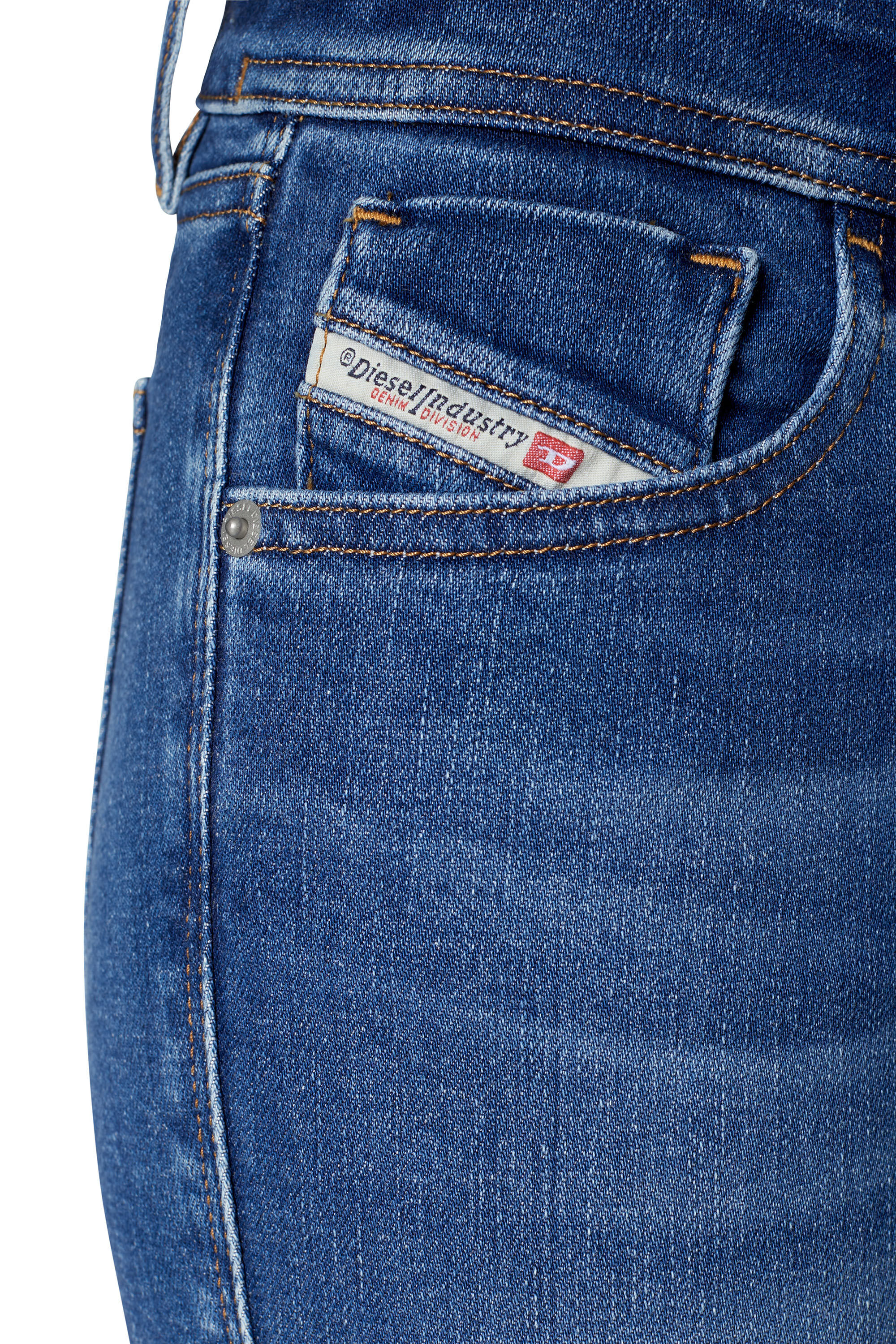 Diesel - 2018 Slandy low 09C21 Super skinny Jeans, Medium blue - Image 6
