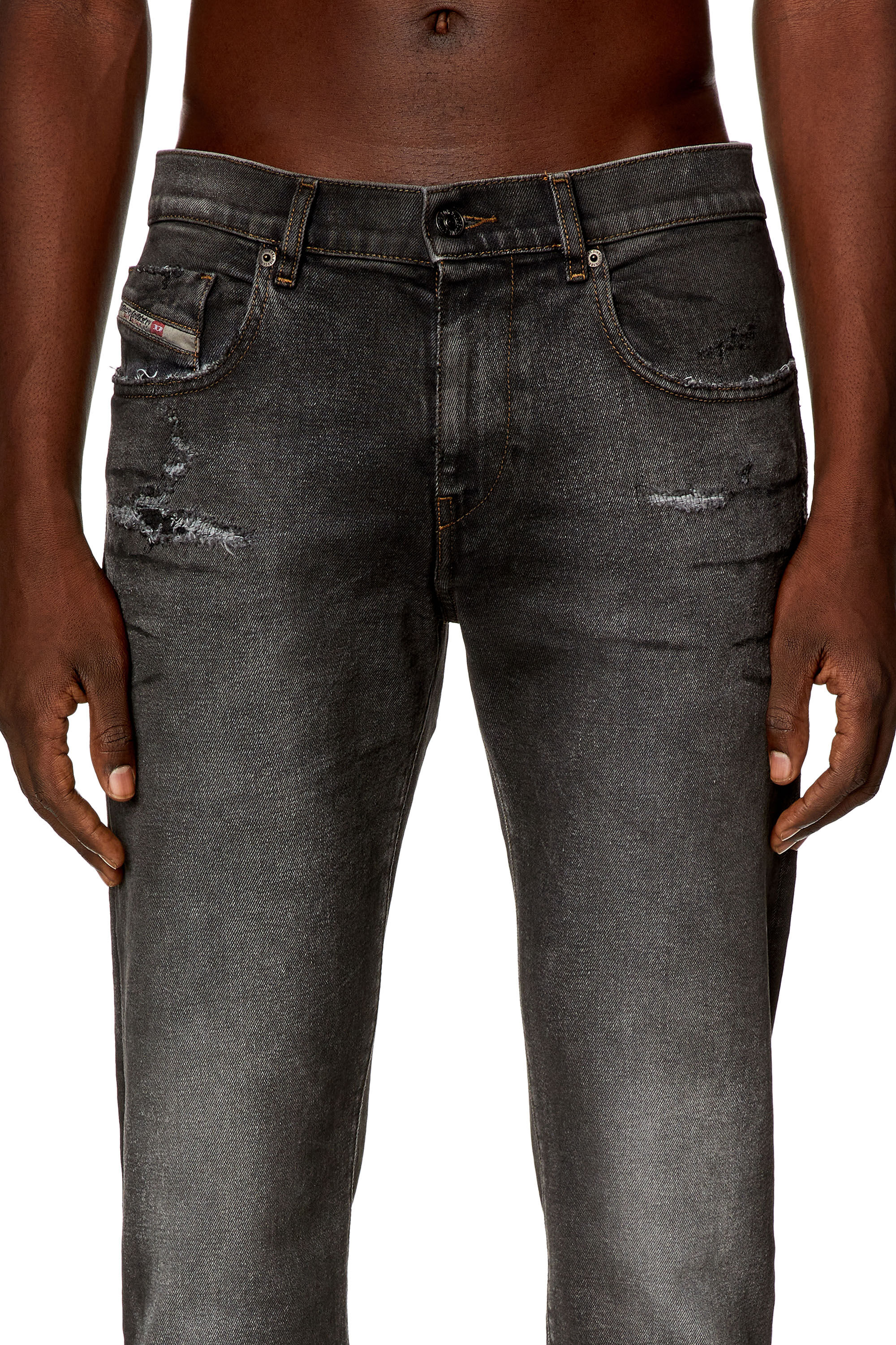 Diesel - Slim Jeans 2019 D-Strukt E9D78, Black/Dark grey - Image 5