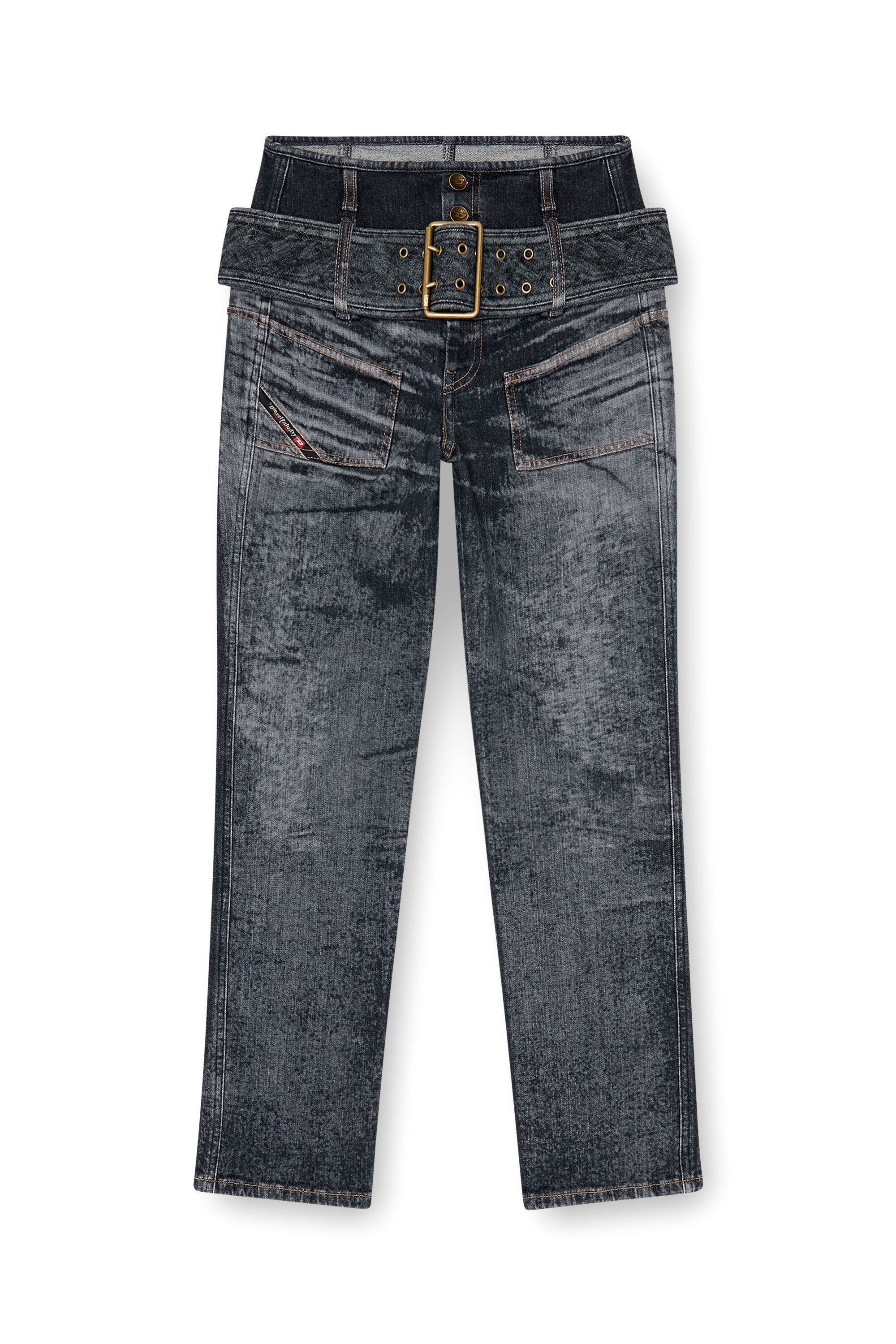 Diesel - Woman's Slim Jeans D-Gorina 09Q30, Black/Dark grey - 6