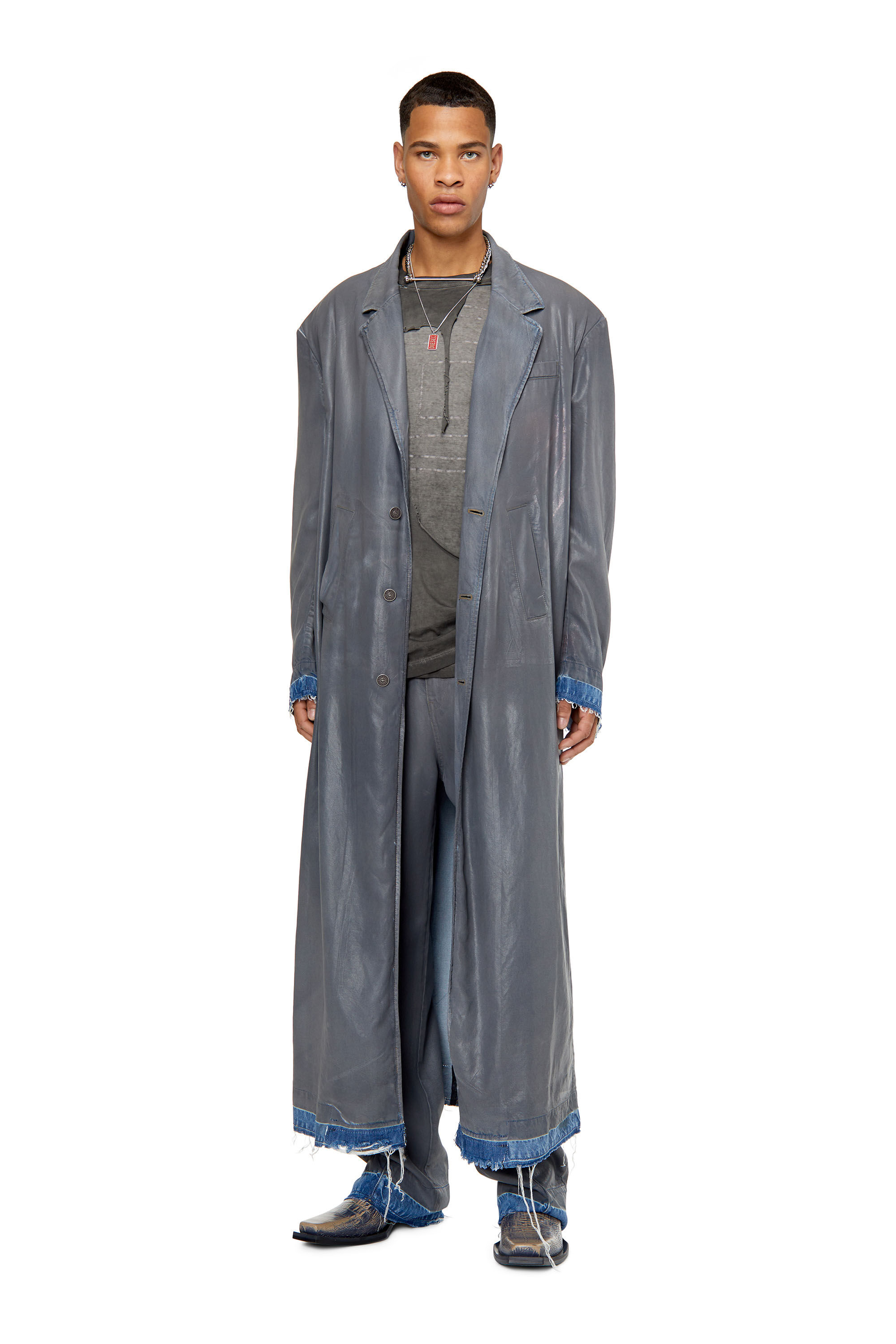 Diesel - T-ASHY, Dark grey - Image 1