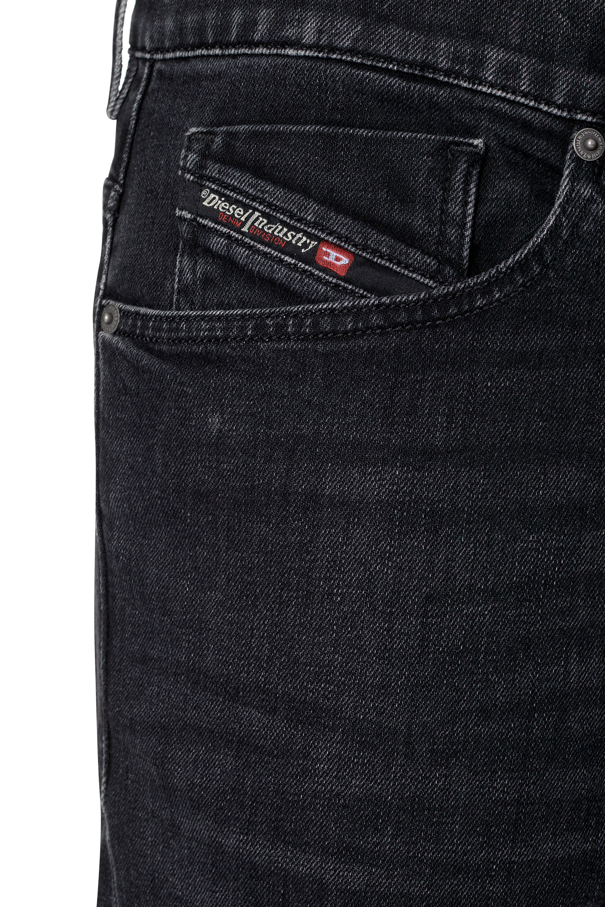 Diesel - 2005 D-Fining 09B83 Tapered Jeans, Black/Dark grey - Image 6