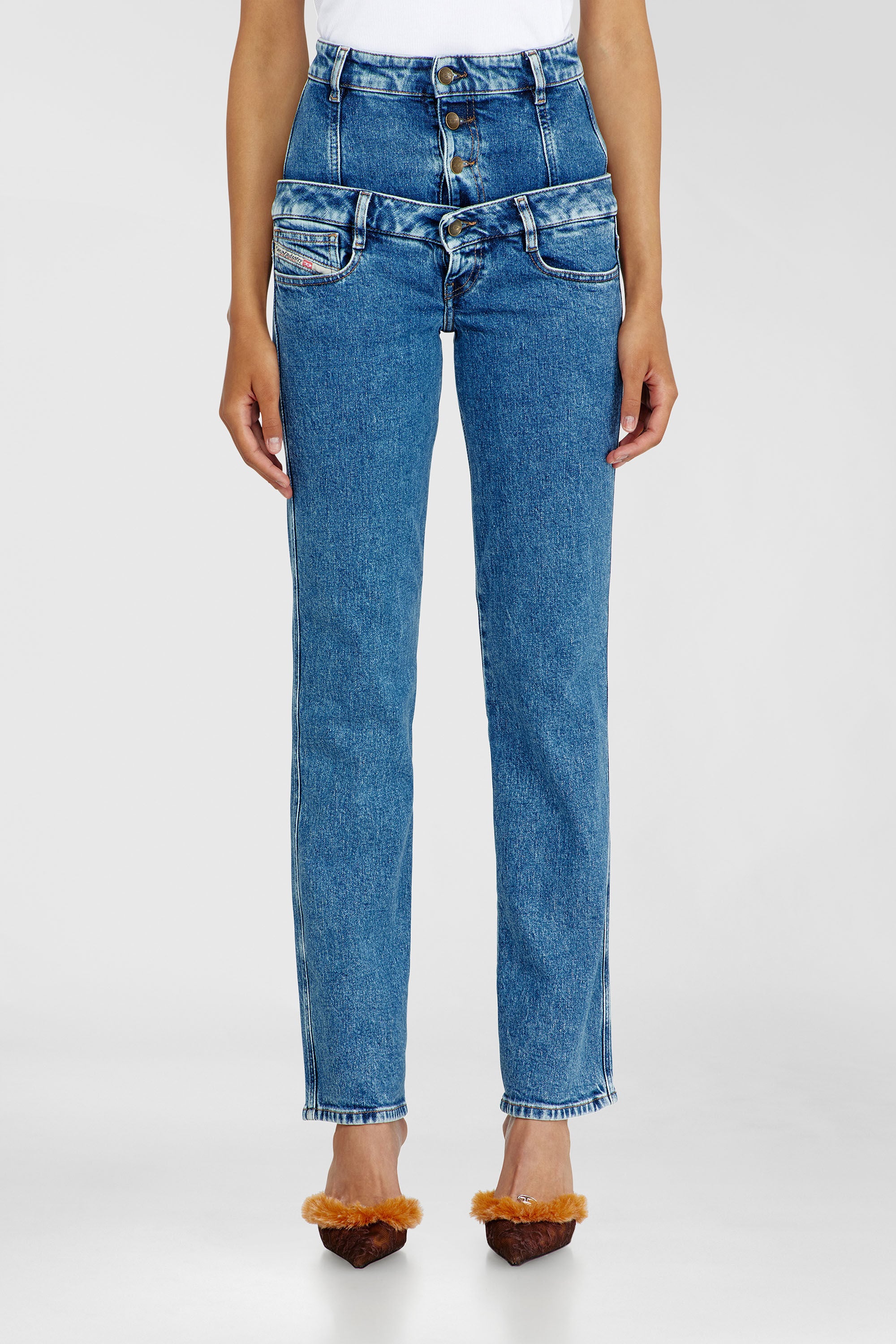Diesel - Woman's Slim Jeans D-Fynora 007EU, Medium blue - 4