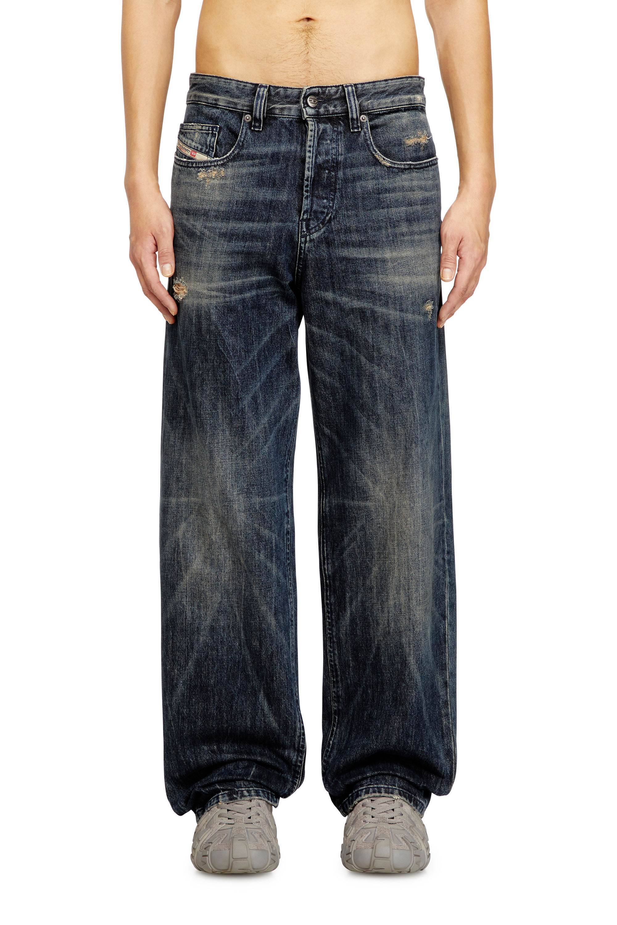 【DIESEL】Relaxed Jeans 2001 D-Macro Men's Relaxed Jeans | Dark Blue | Diesel 2001 D-Macro