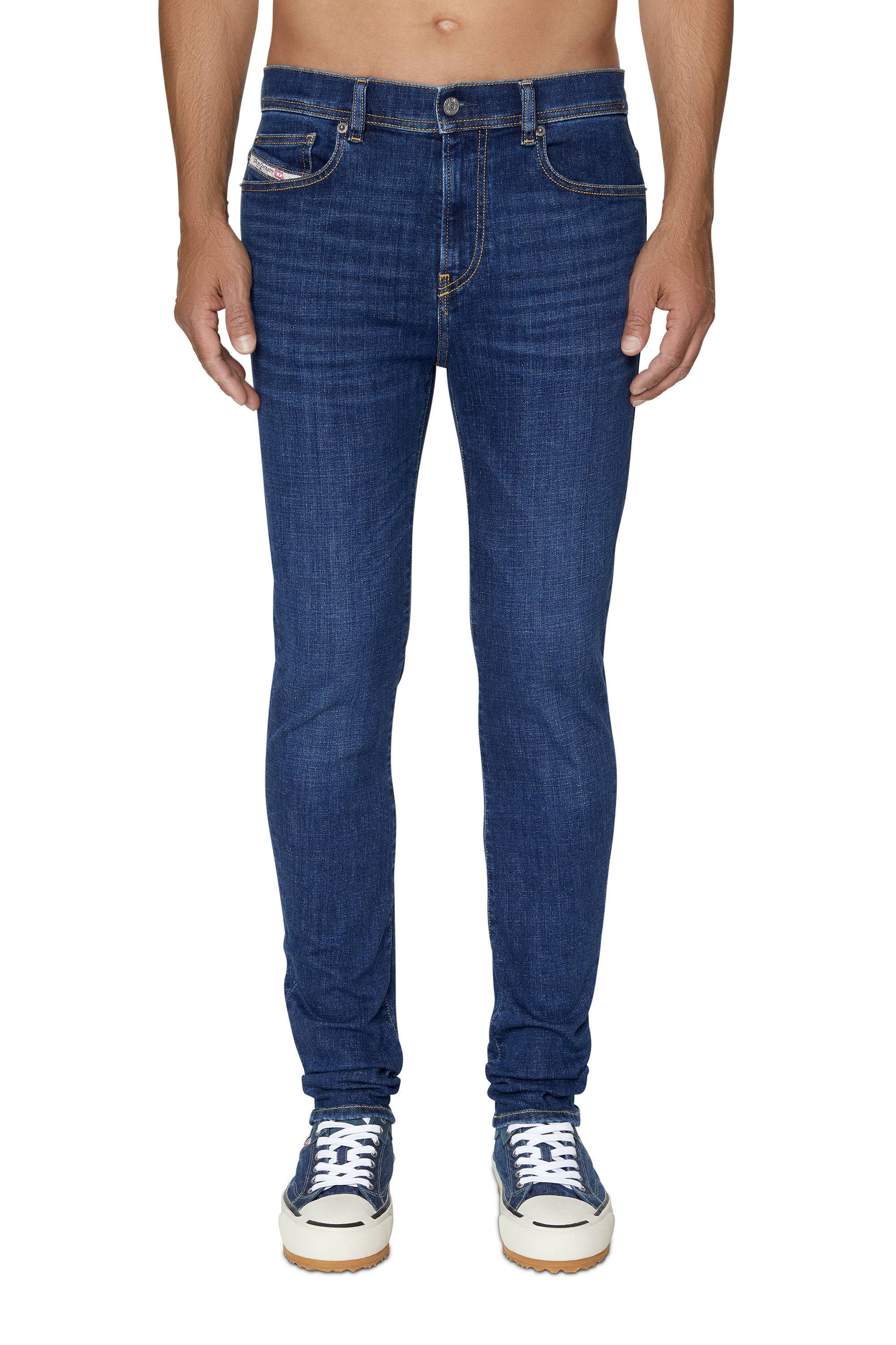 Diesel - 1983 D-Amny 09B98 Skinny Jeans, Dark Blue - Image 3