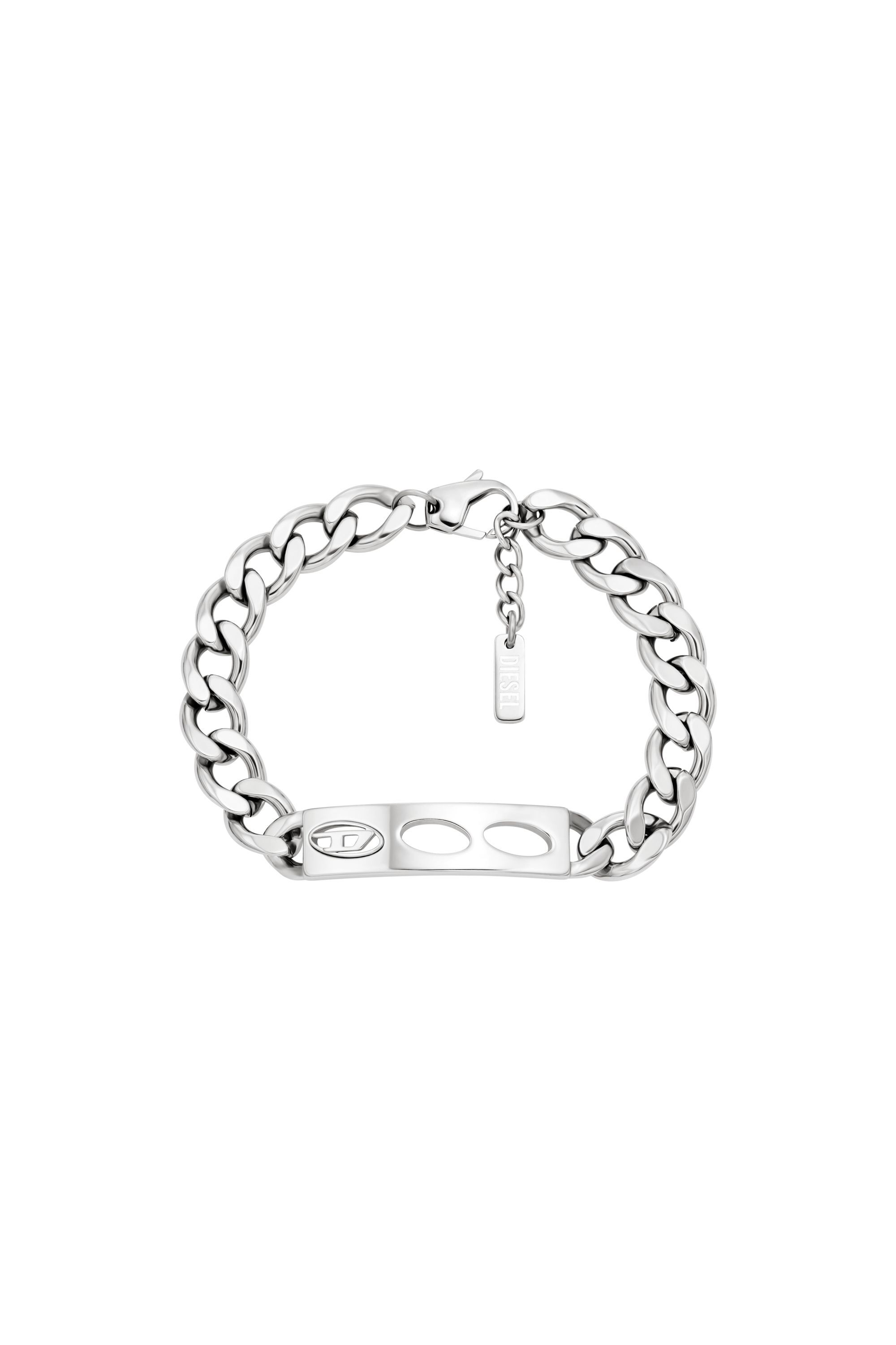 Diesel - DX166340 JEWELLERY, Unisex's Stainless Steel ID Bracelet in Silver - 1