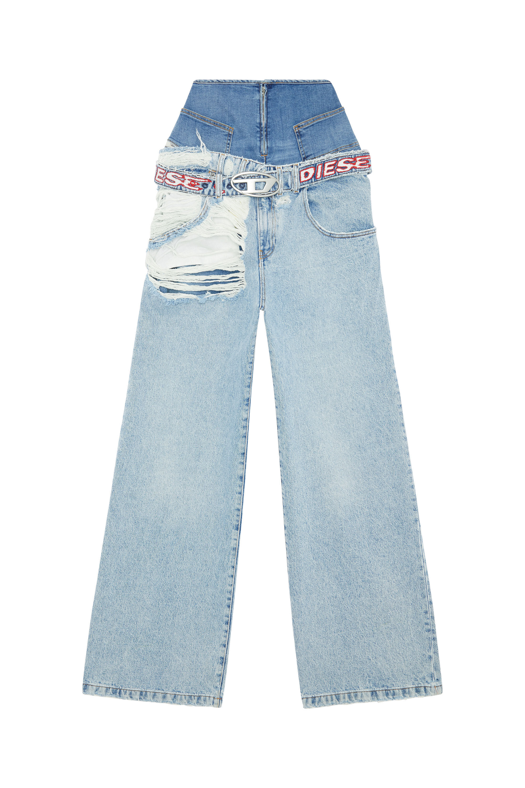 Diesel - Boyfriend Jeans D-Illin 0EMAG, Light Blue - Image 2