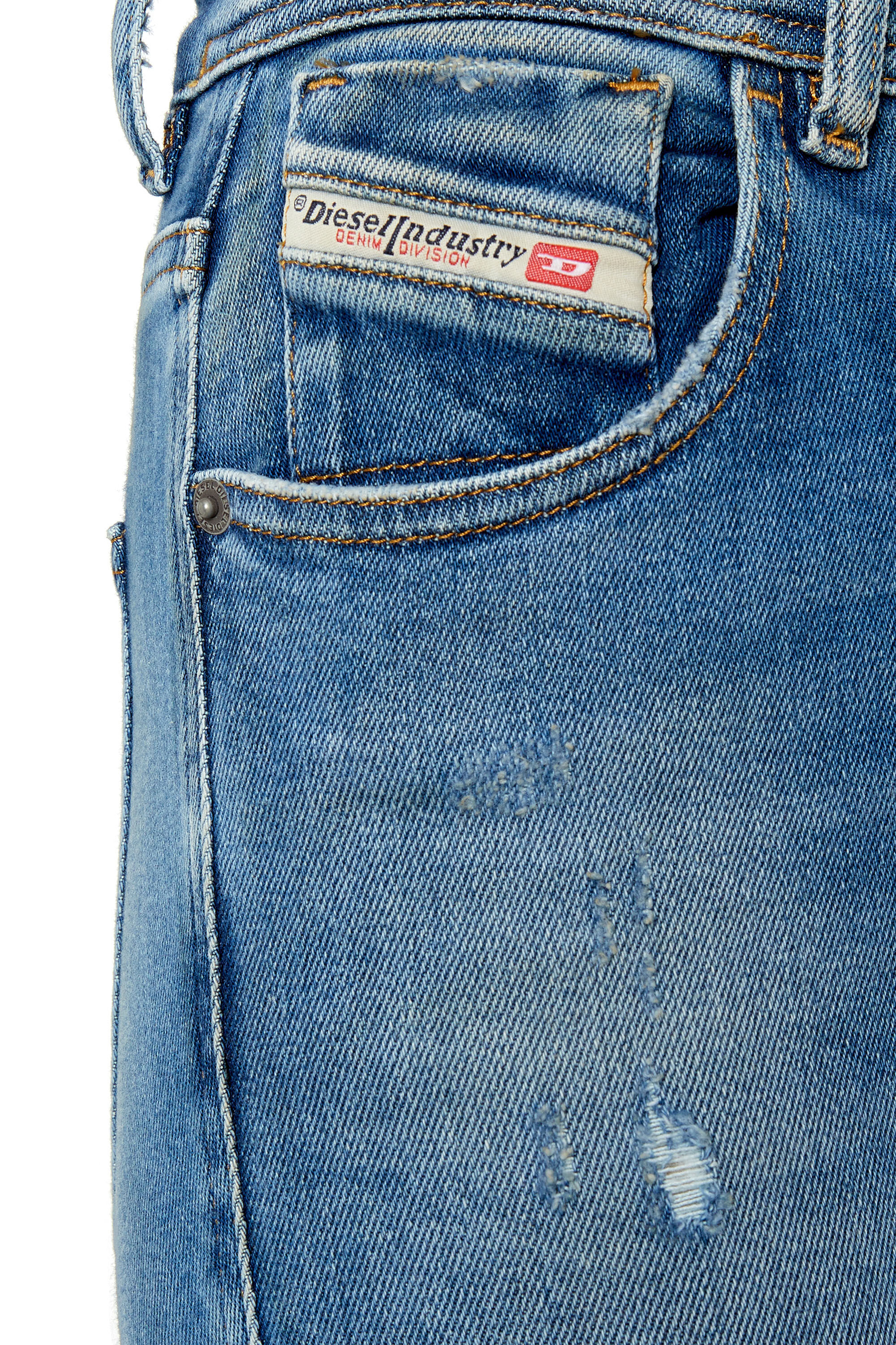 Diesel - Super skinny Jeans 1984 Slandy-High 09E91, Light Blue - Image 5