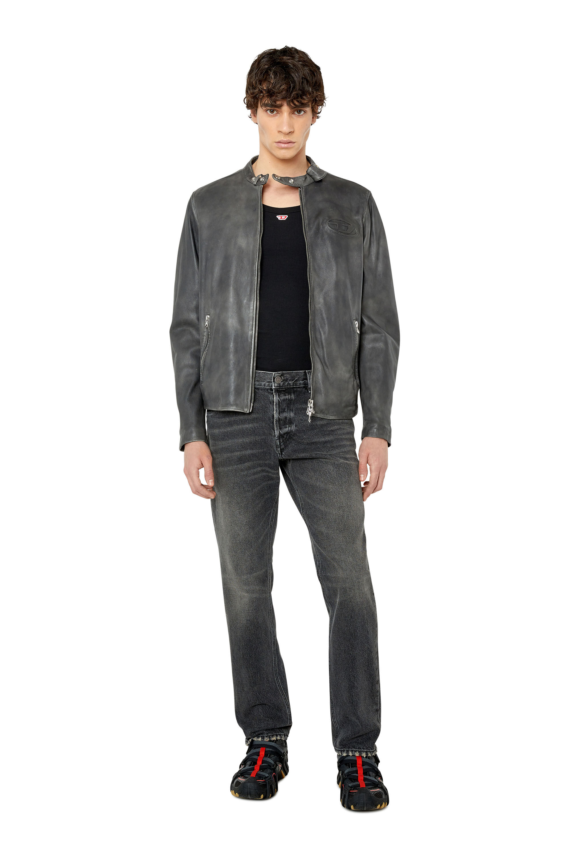 Diesel - 1995 D-Sark 007K8 Straight Jeans, Black/Dark grey - Image 1