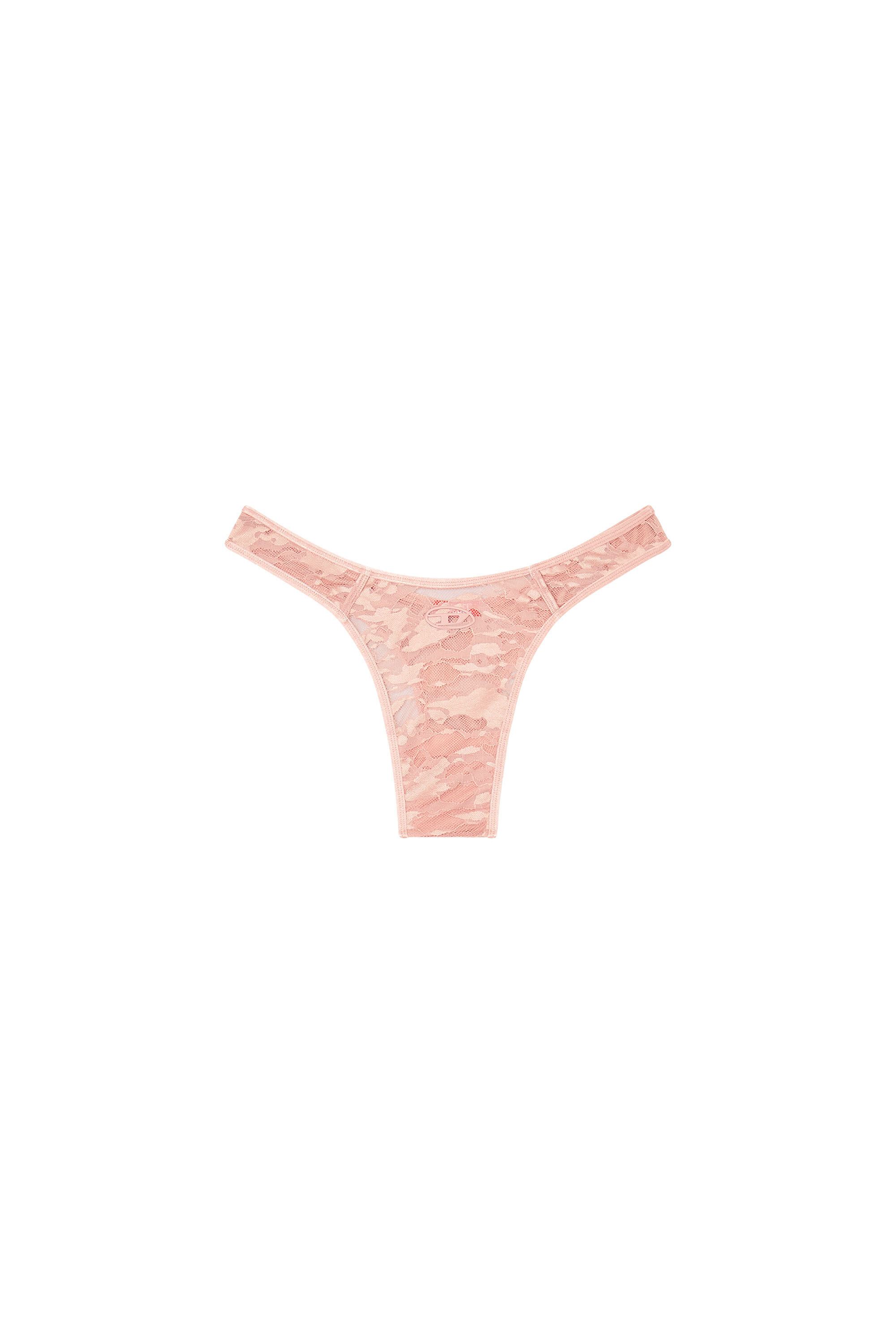 Diesel - MICRO-PUNCHY-UTLT, Woman's Thong in nylon lace with Oval D in null - 4