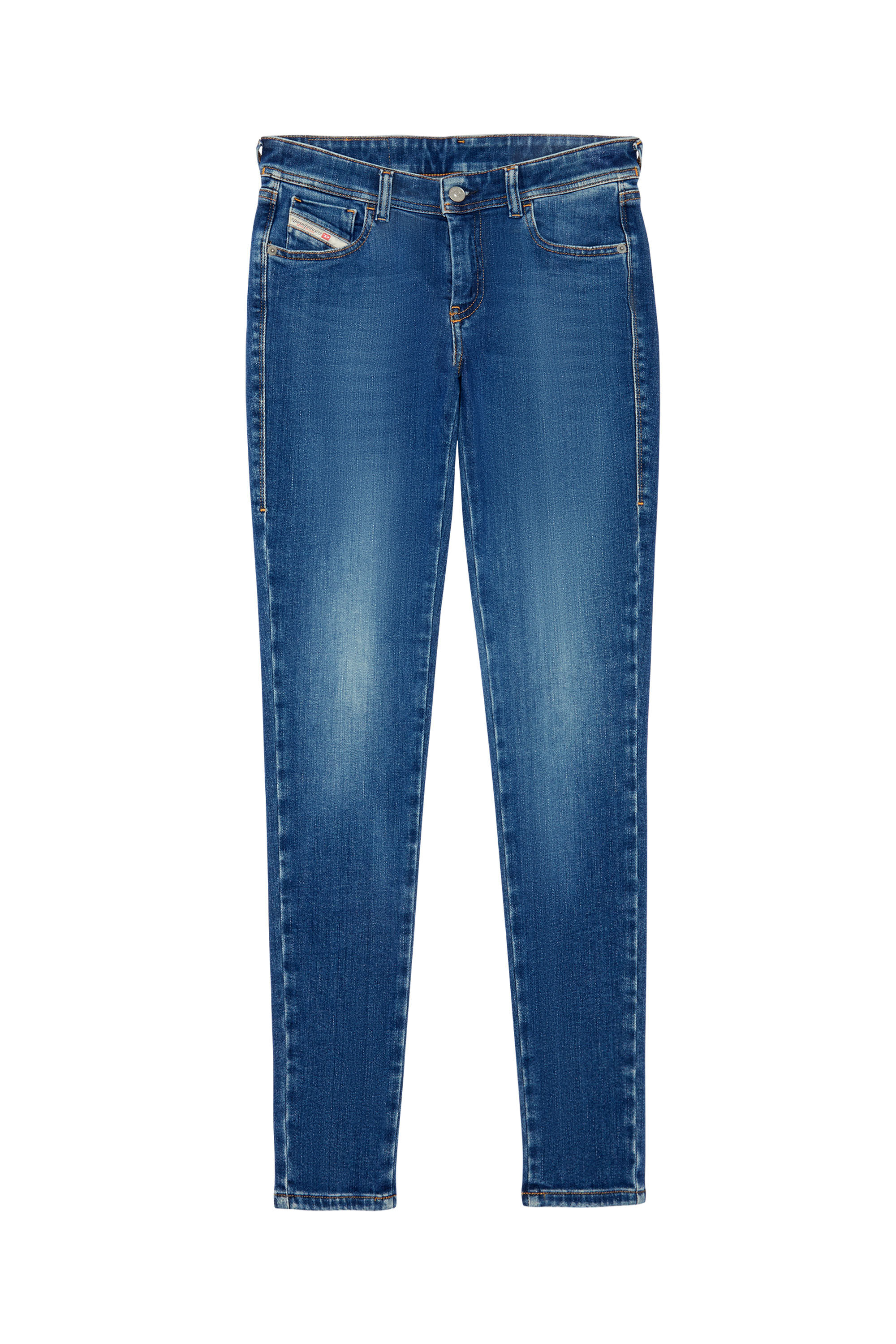 Diesel - 2018 Slandy low 09C21 Super skinny Jeans, Medium blue - Image 2