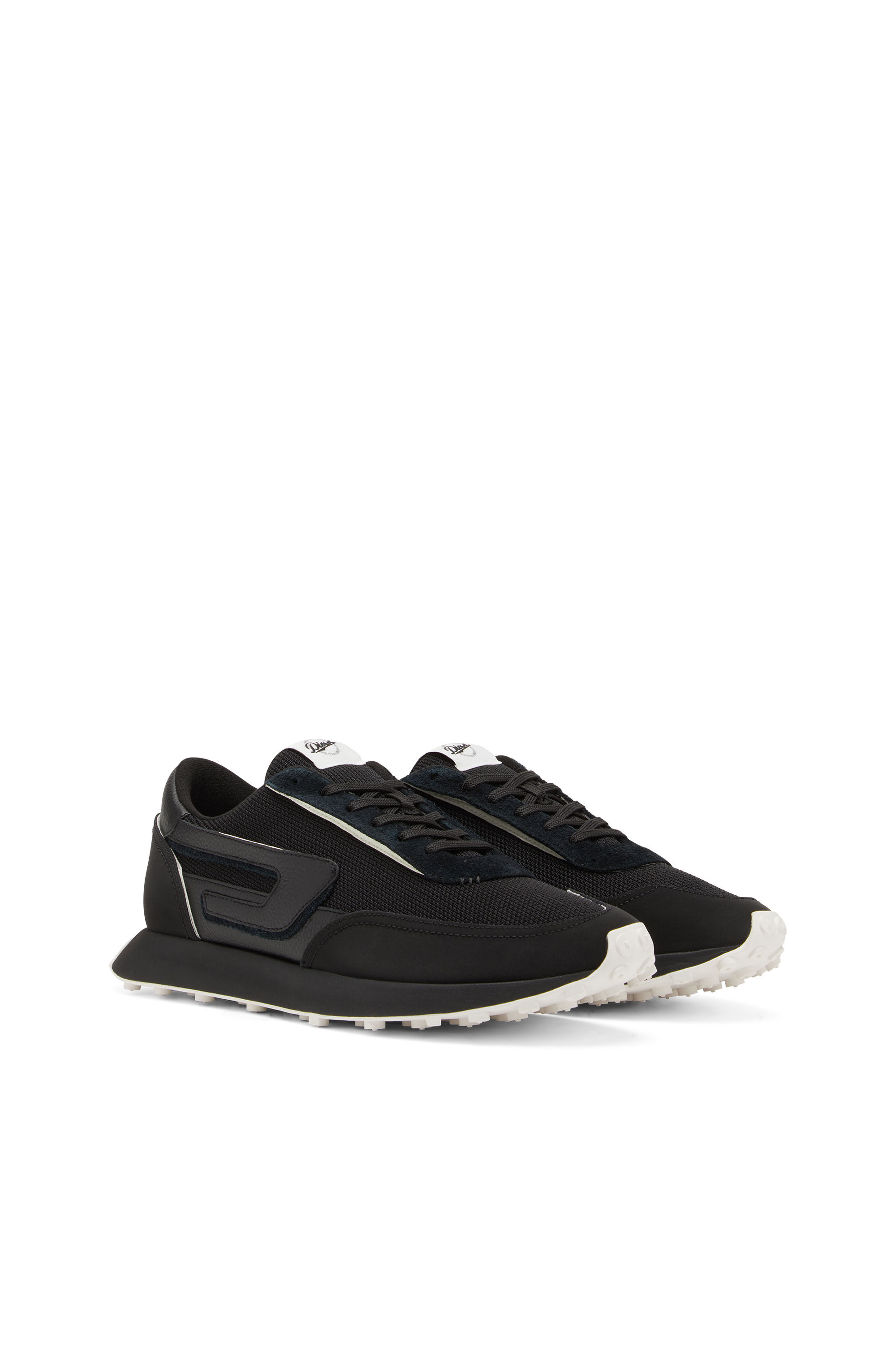 Diesel - S-RACER LC, Man's S-Racer Lc - Sneakers in mesh, suede and leather in Black - 2