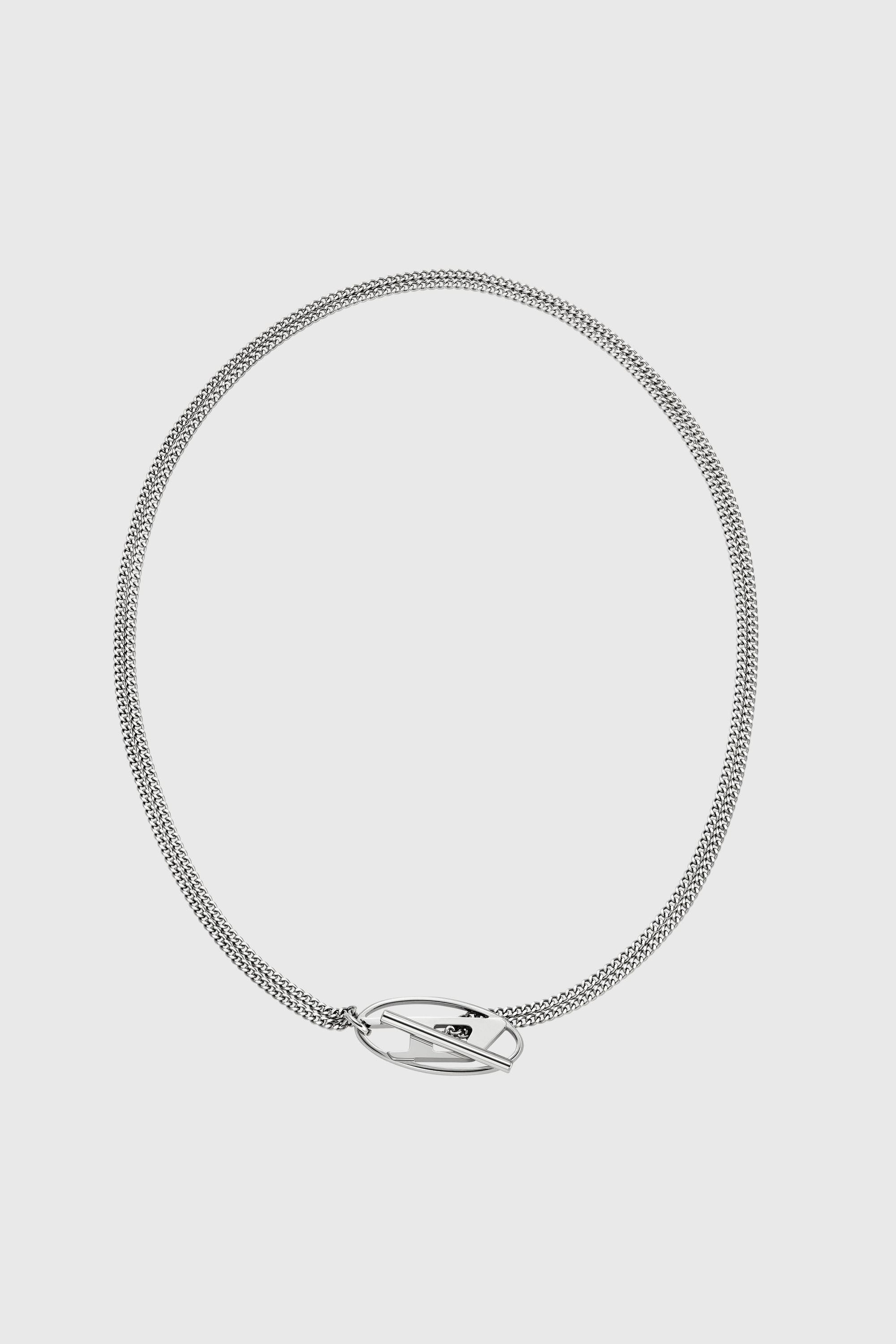 Diesel - DX1534040, Unisex's Stainless Steel Chain Necklace in Silver - 1
