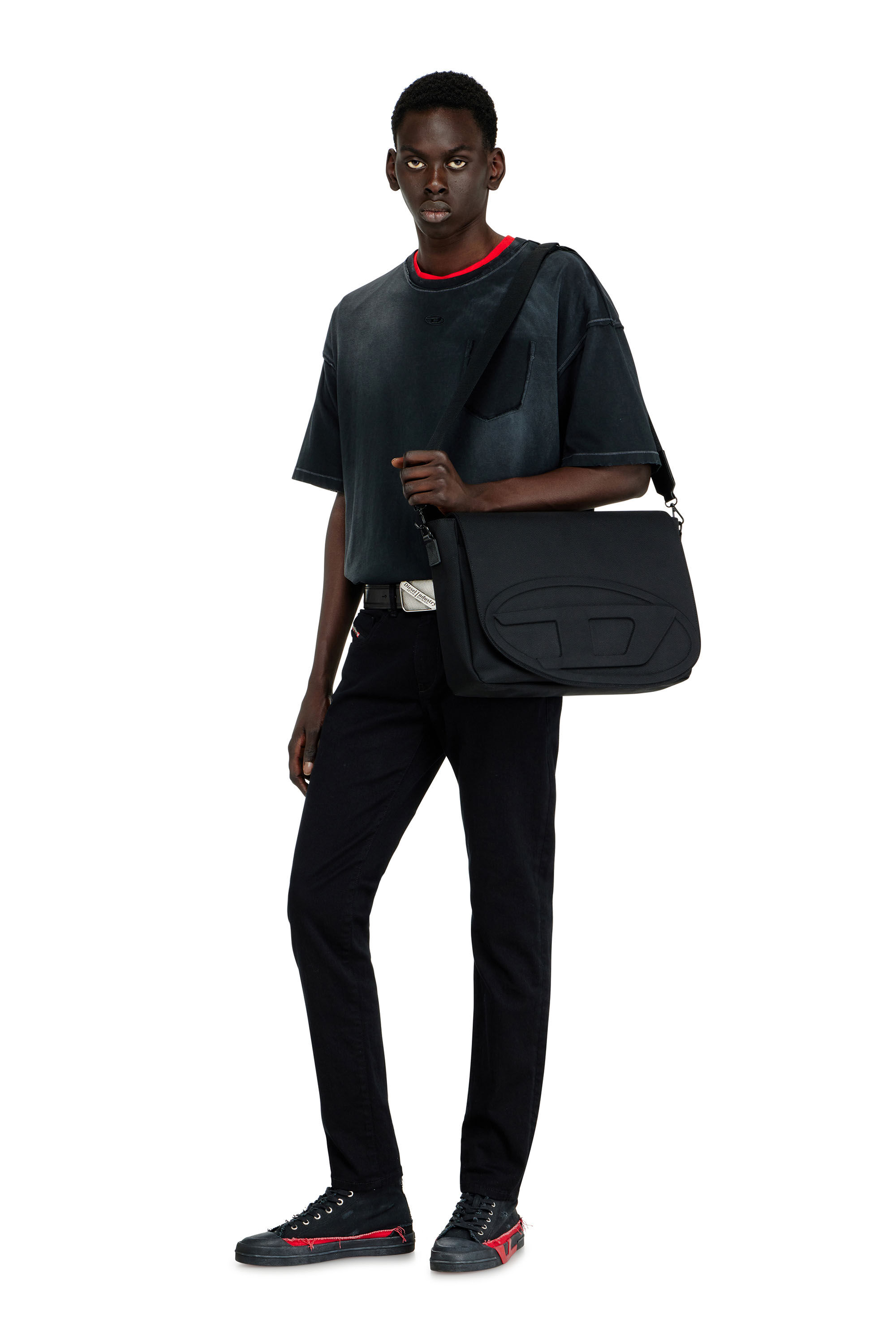 Men's 1DR-Messenger bag in CORDURA® nylon | Black | Diesel CZ
