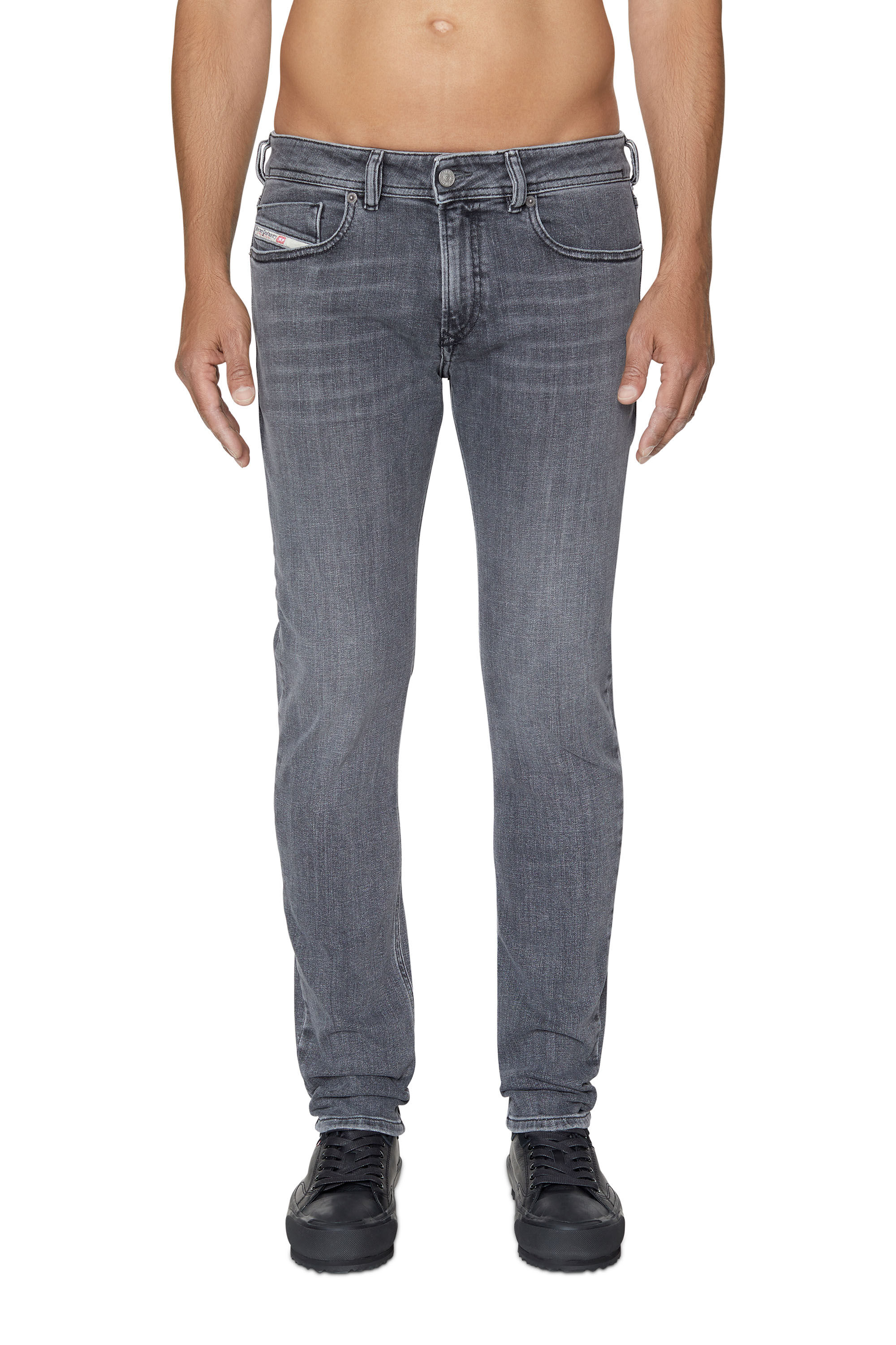 Diesel - Skinny Jeans 1979 Sleenker 09B97, Black/Dark grey - Image 3