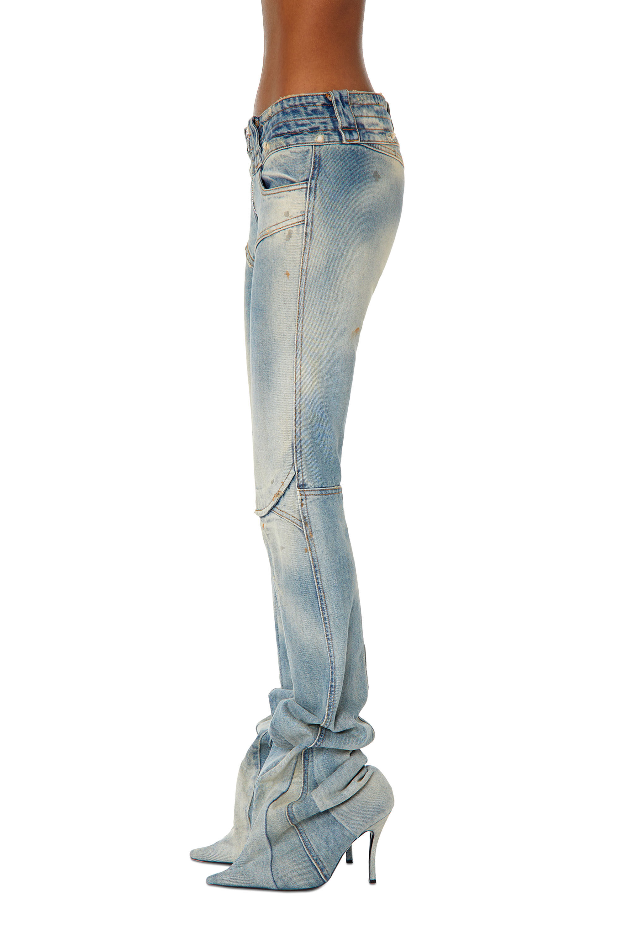Diesel - Regular Jeans DE-Bikerboot 0ENAF, Light Blue - Image 4