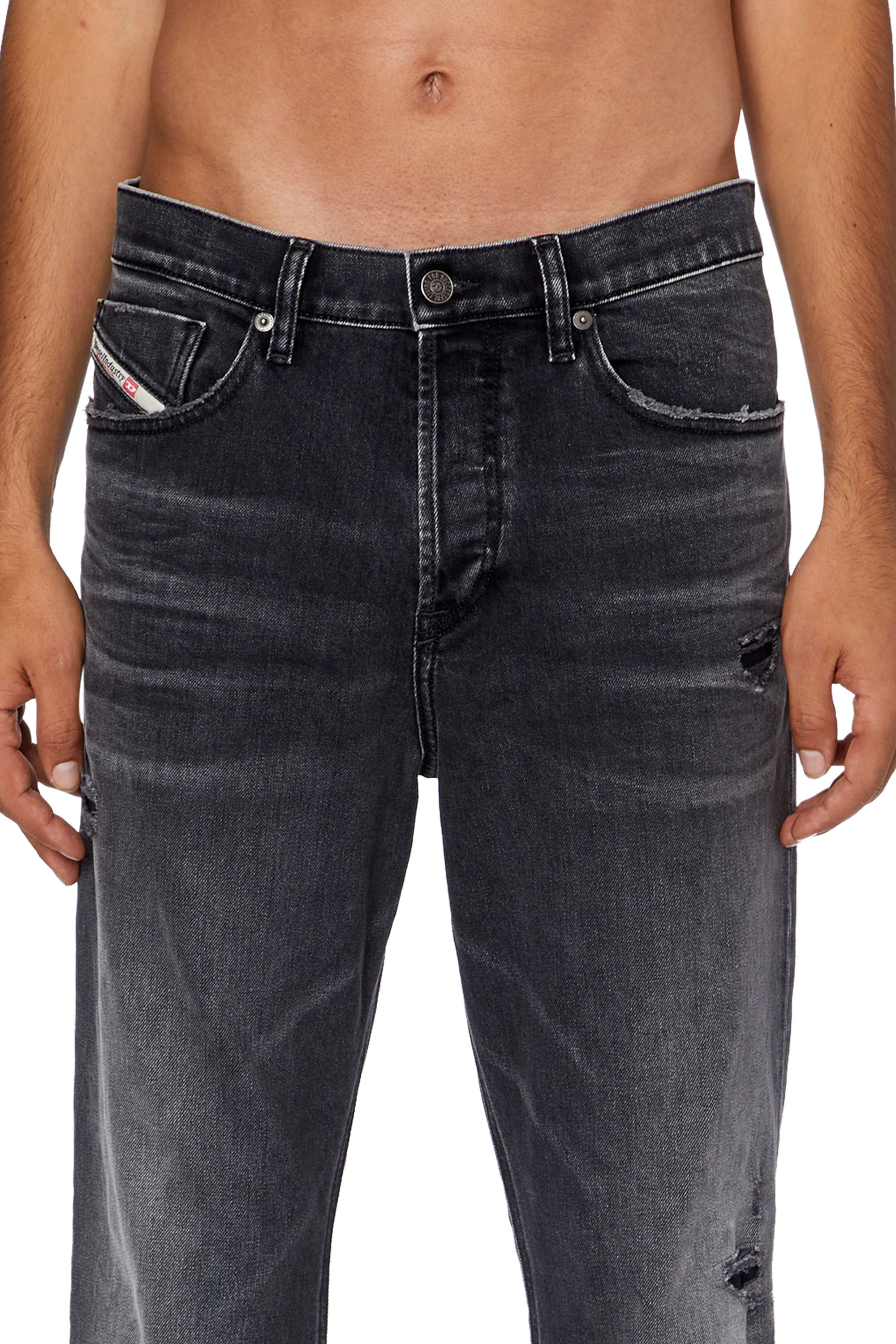 Diesel - Tapered Jeans 2005 D-Fining 09G19, Black/Dark grey - Image 5