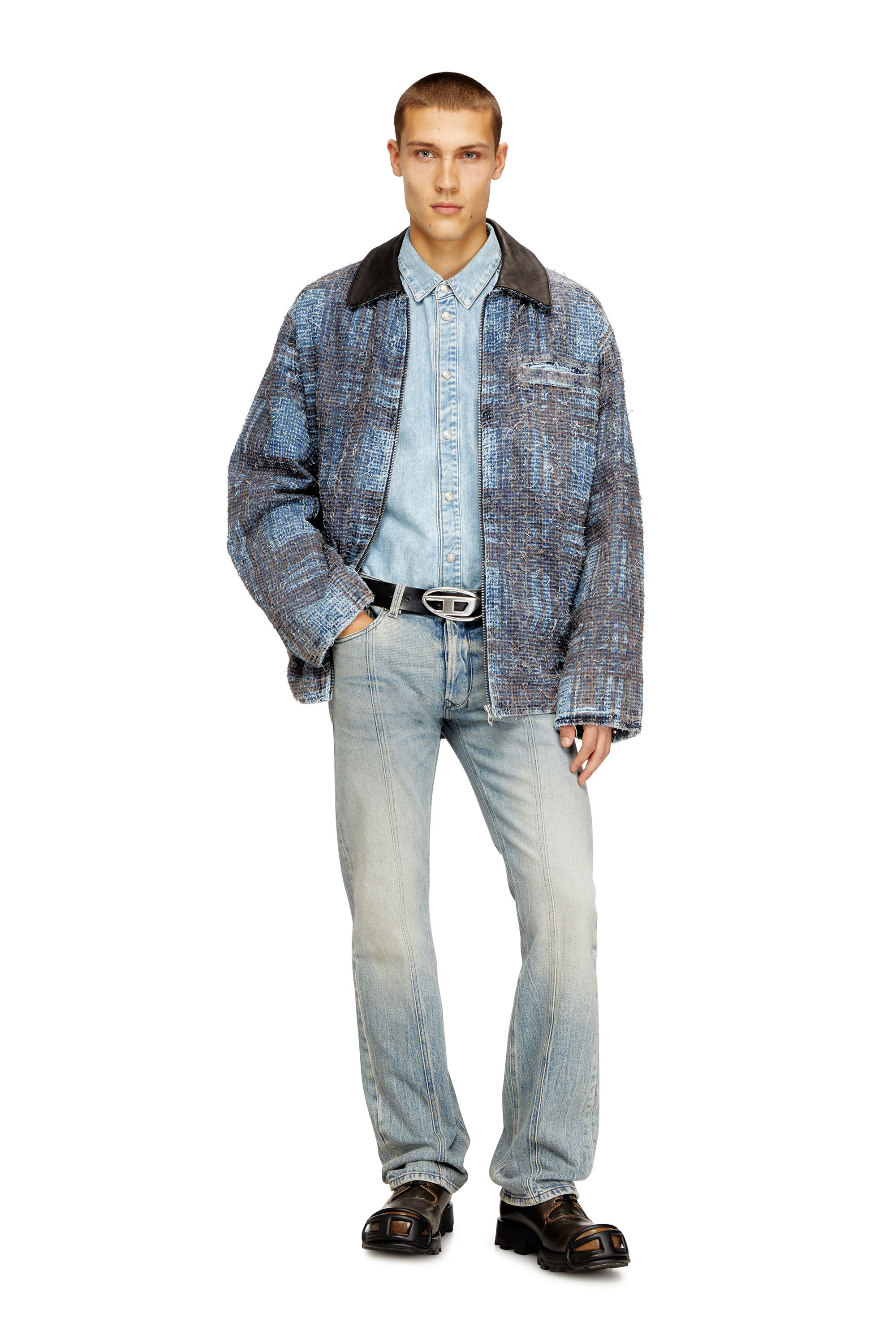 Diesel - Man's Regular Jeans 1985 Larkee 09N55, Light Blue - 1