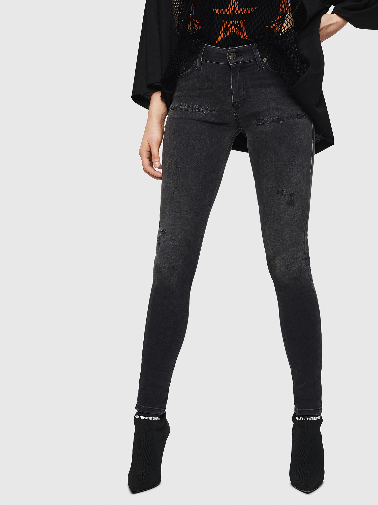 dark grey skinny jeans ladies