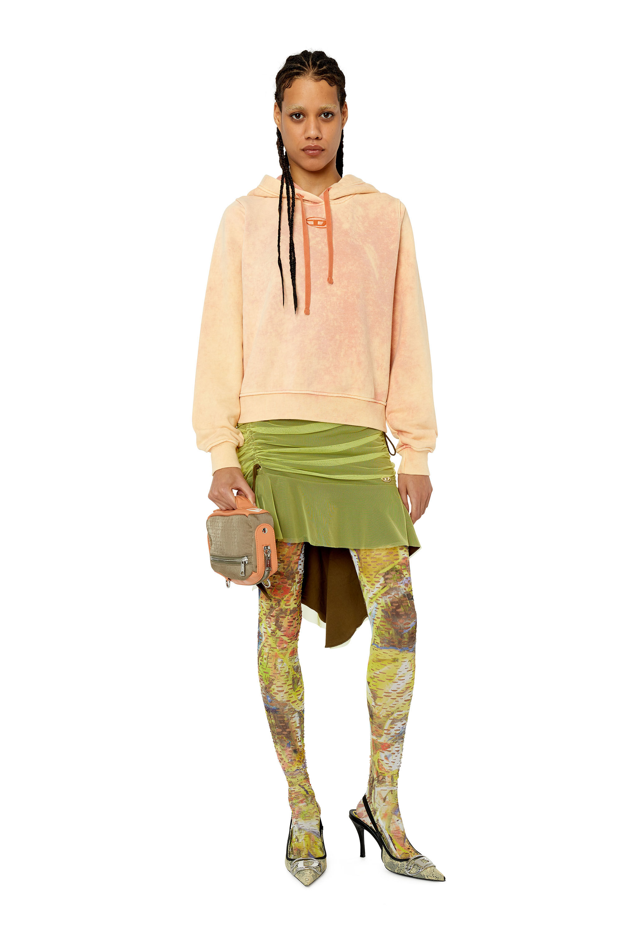 Diesel - F-REGGY-HOOD-G2, Orange - Image 1