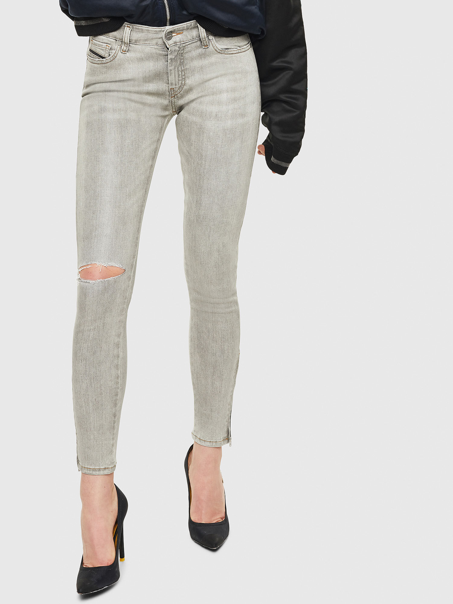 light grey jeans womens