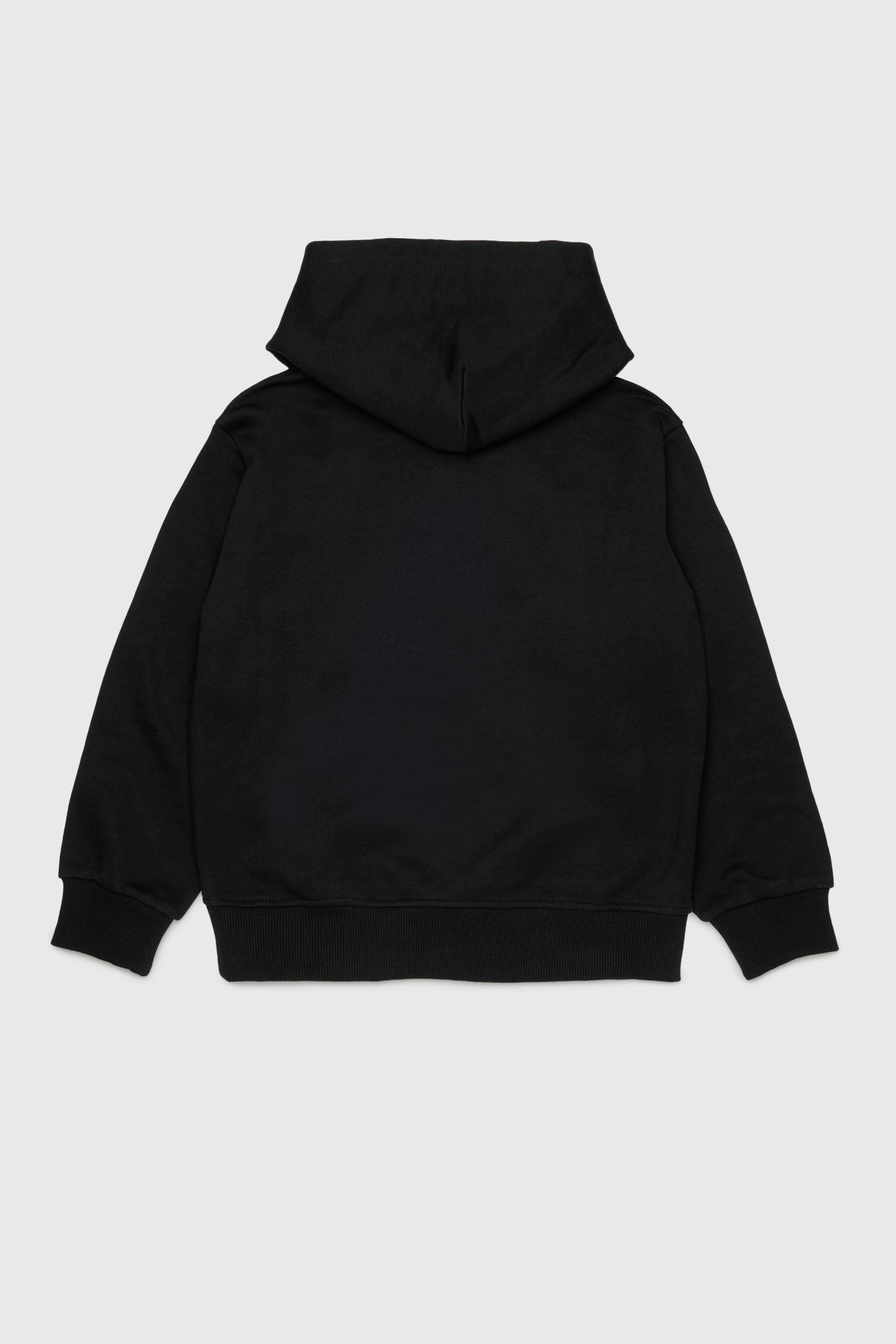 Diesel - SCIRCLEHOOD OVER, Man's Hoodie with Diesel logo print in Black - 2