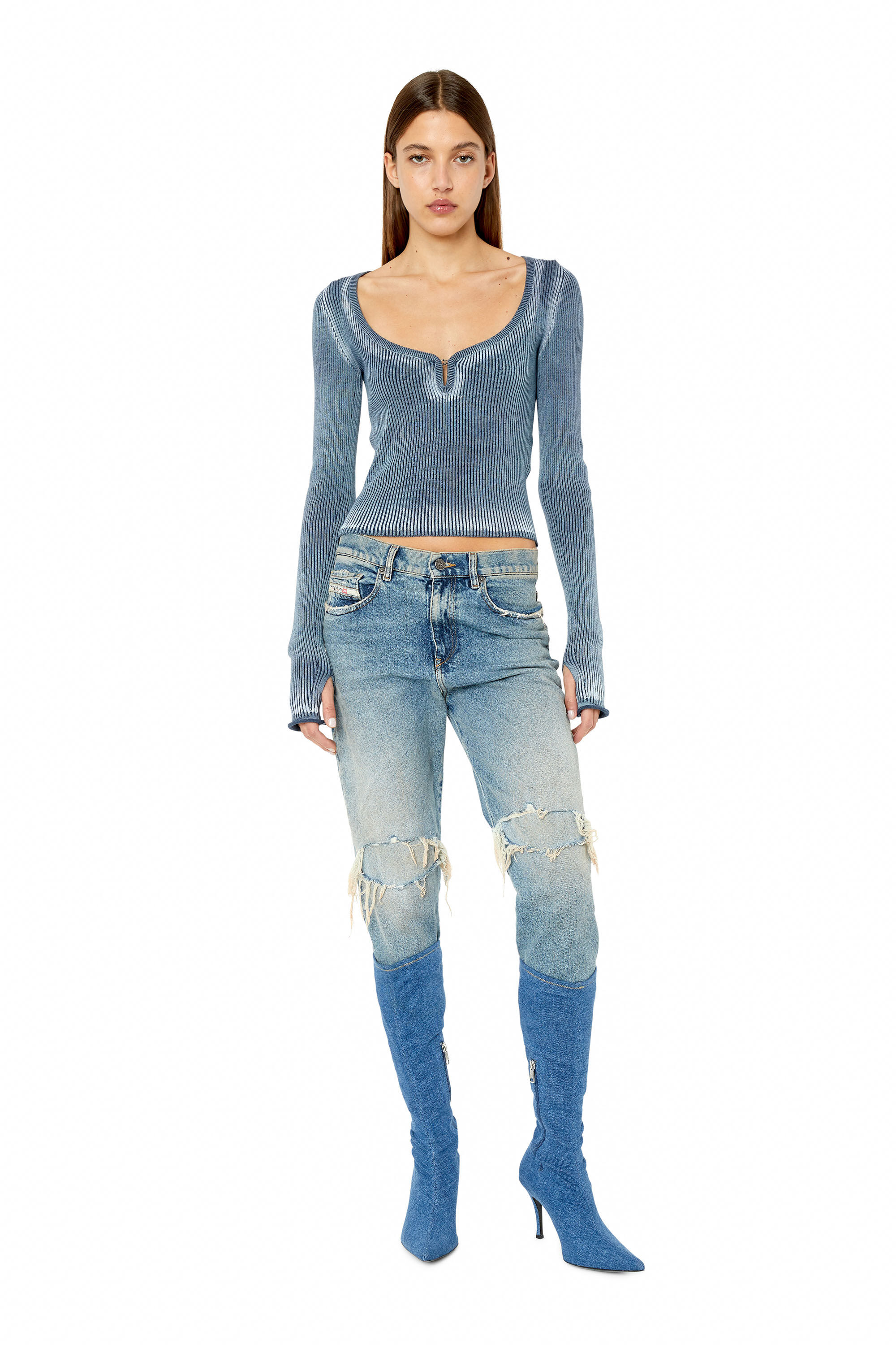 Diesel - Boyfriend Jeans 2016 D-Air 007M8, Medium blue - Image 1