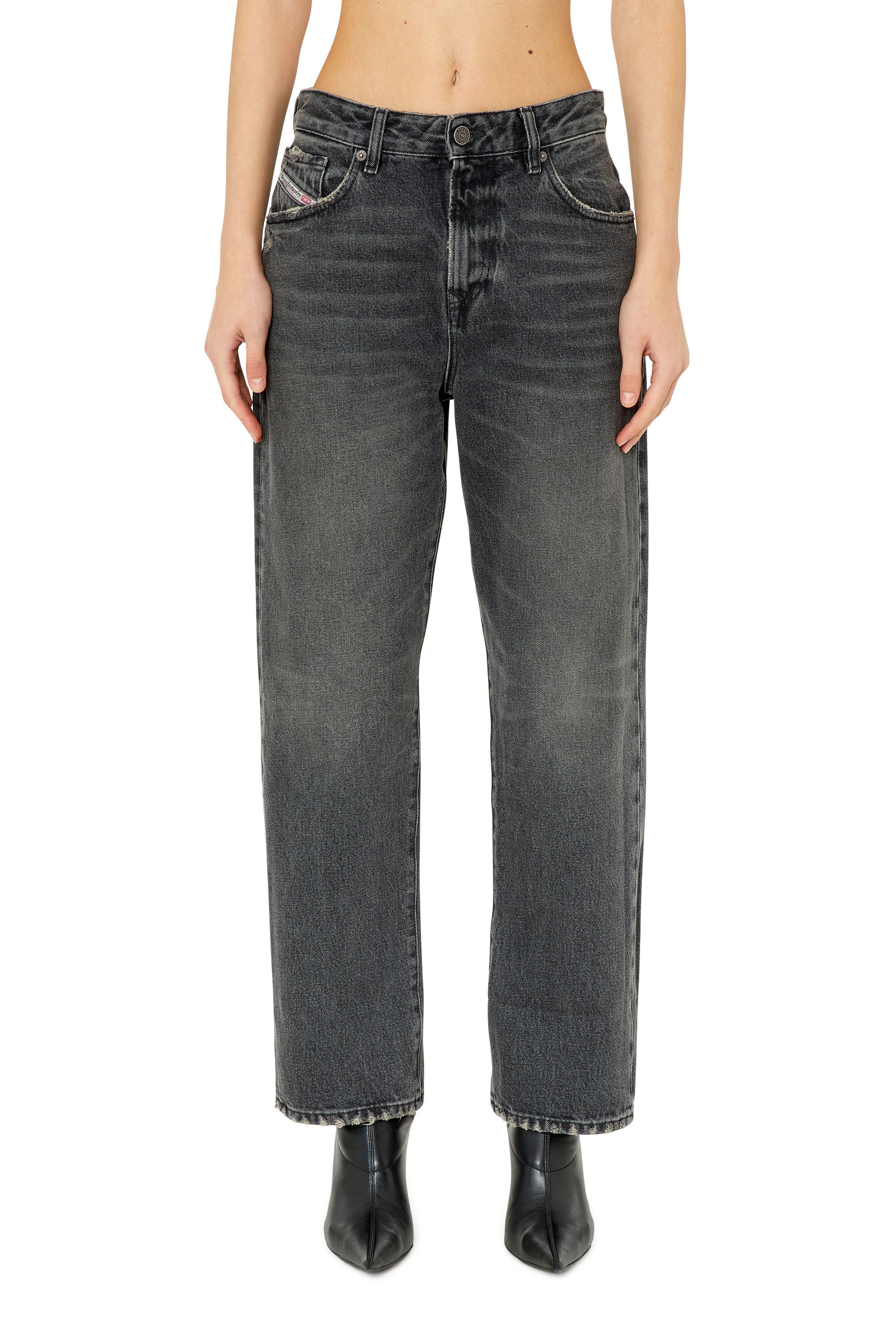 Diesel - 1999 D-Reggy 007K8 Straight Jeans, Black/Dark grey - Image 3
