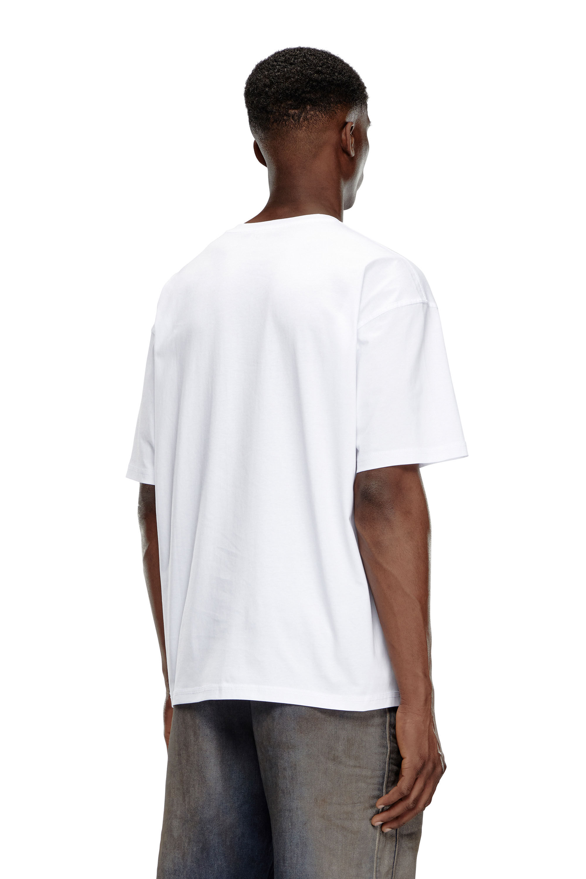 Men's T-shirt with Diesel patch logo | White | Diesel