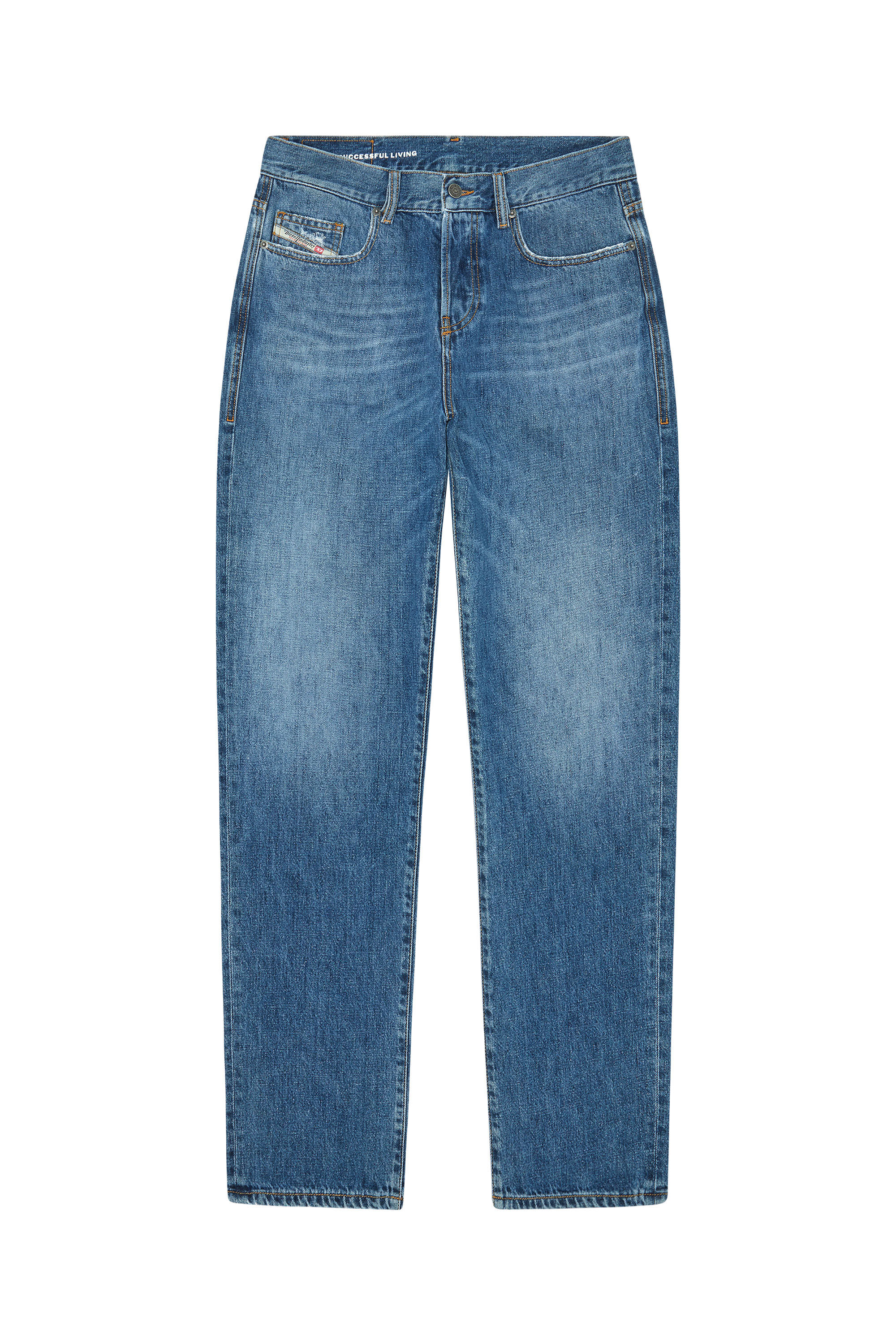 Diesel - 2020 D-Viker 09F25 Straight Jeans, Medium blue - Image 2