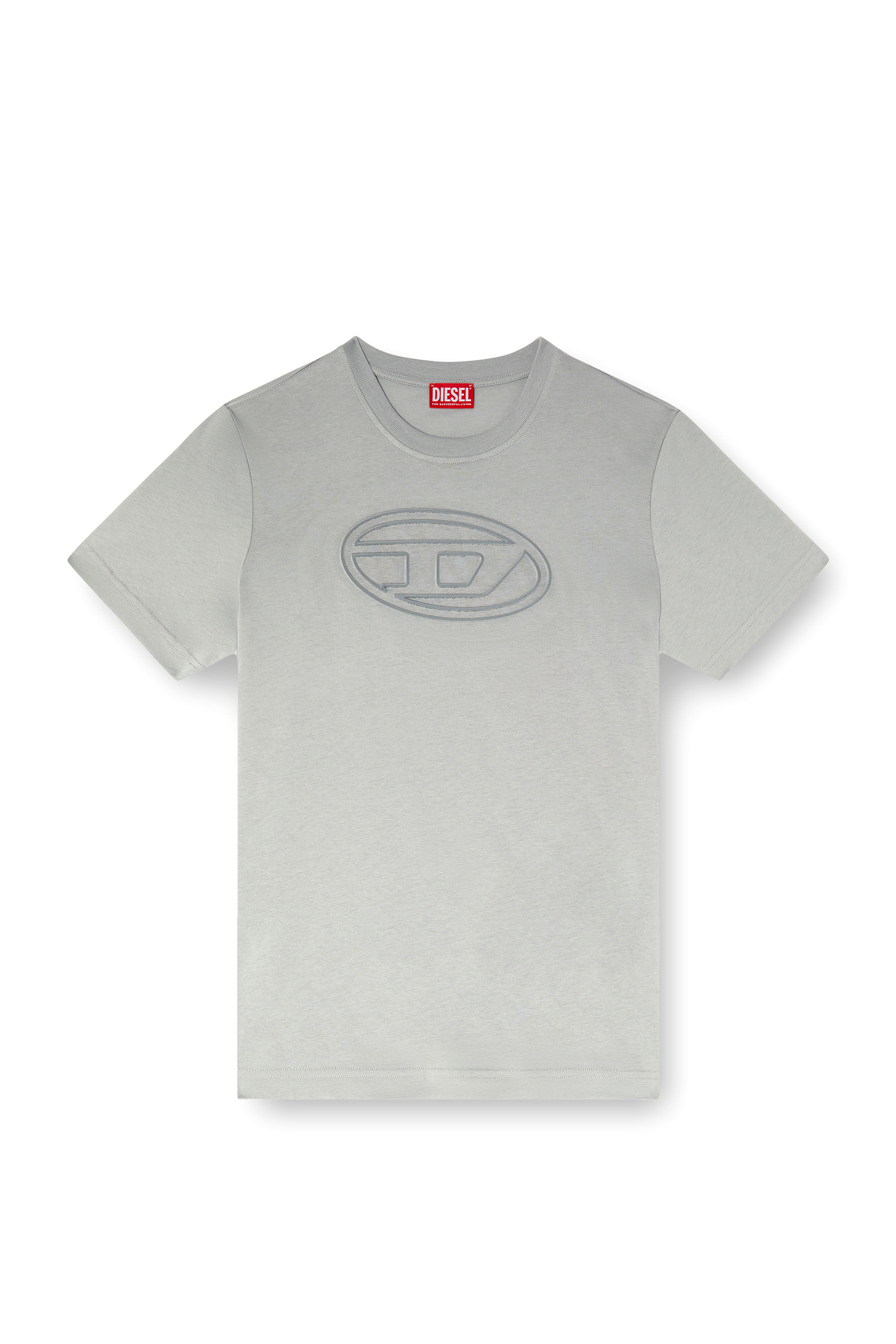 Tシャツ・カットソー DIESEL Men T-shirt Grey A161850GIAS 9DV Men's T-shirt with blurry Diesel logo | Grey | Diesel