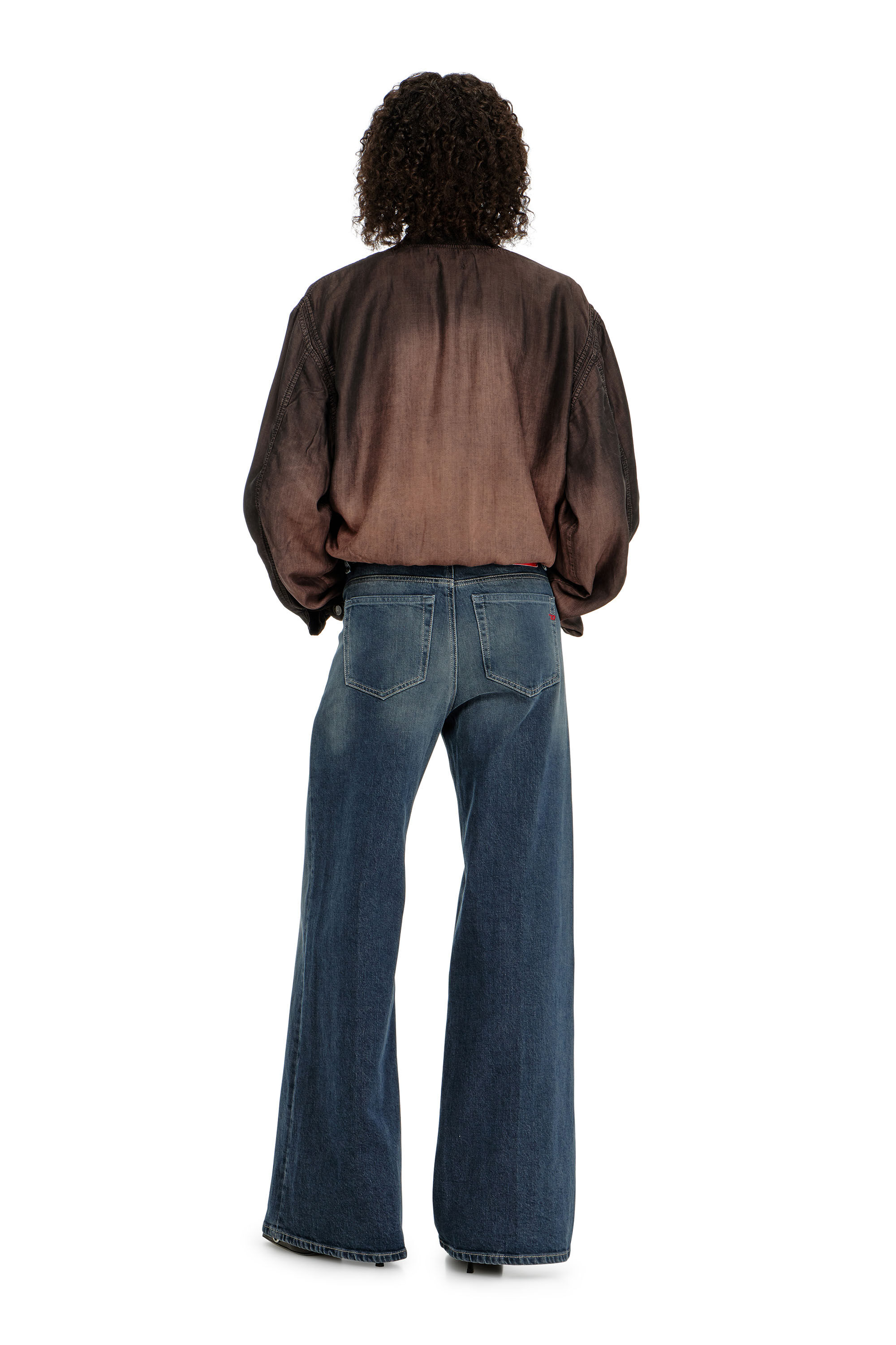 Diesel - Woman's Flare Jeans 1978 D-Akemi 007EI, Dark Blue - 3