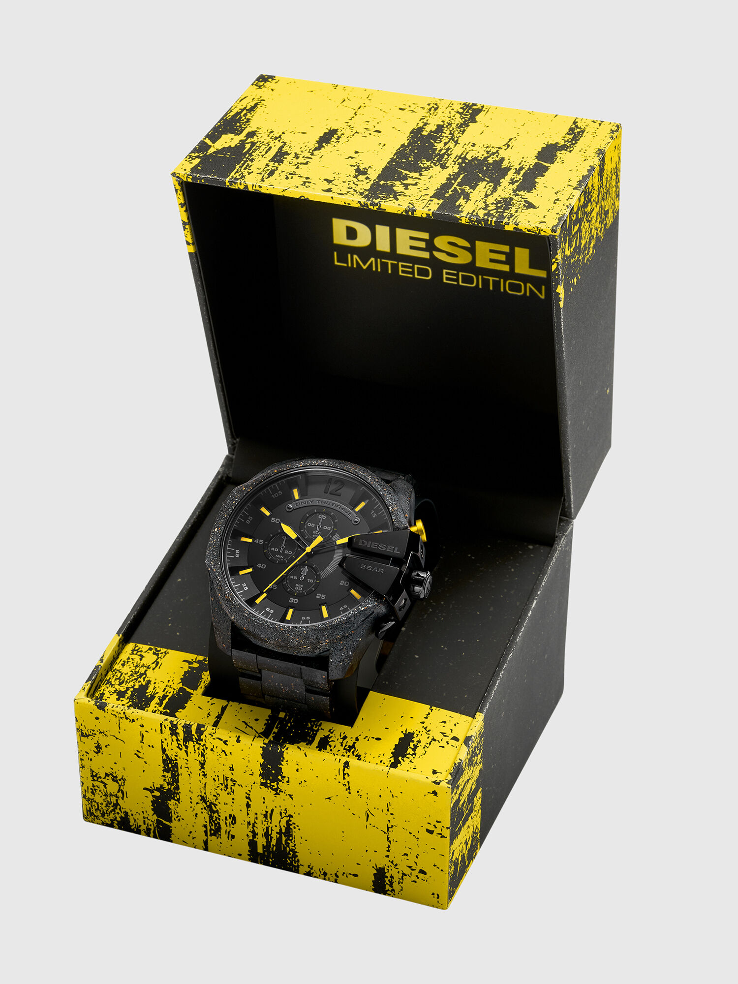 Yellow diesel watch top