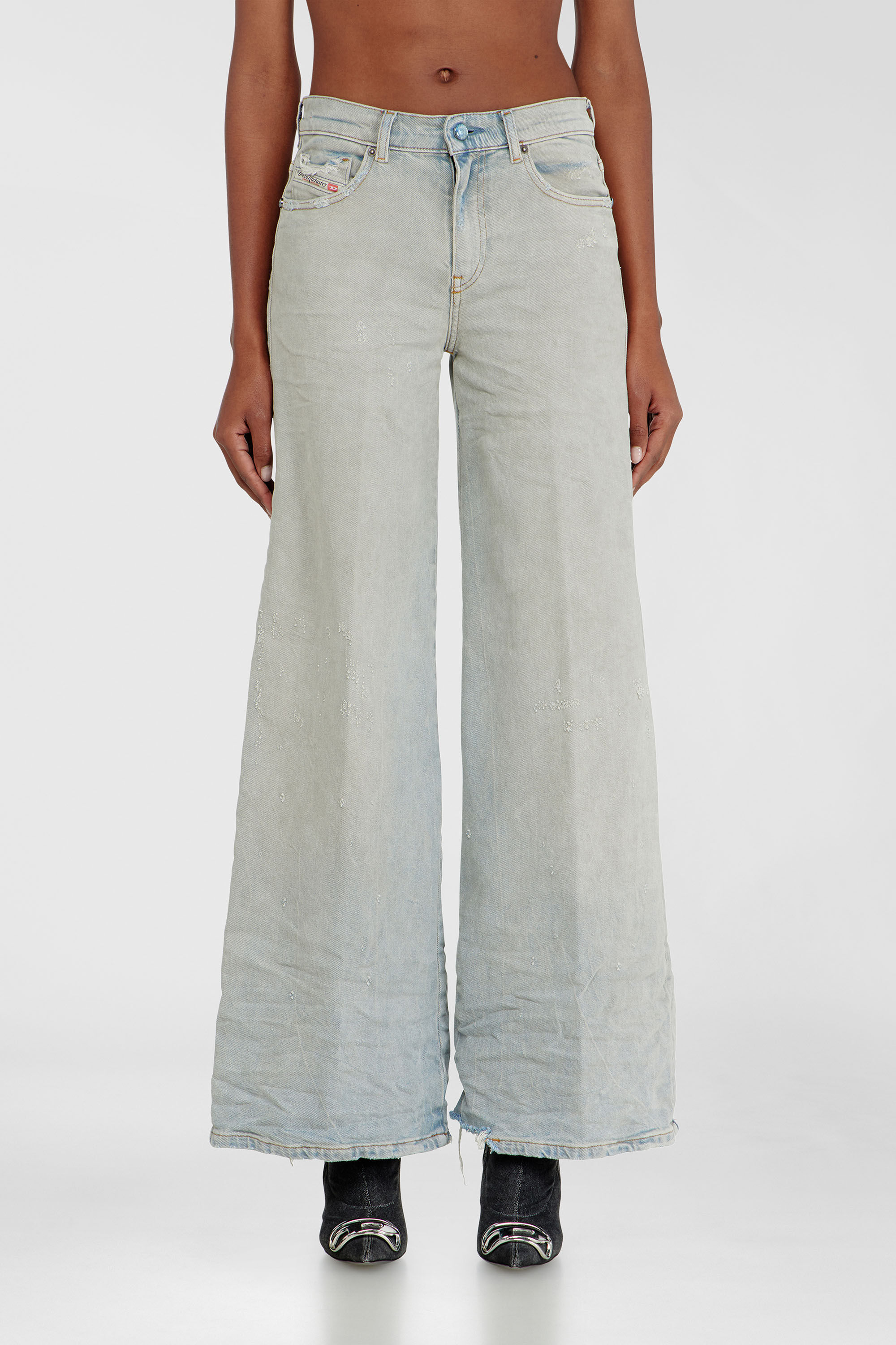 Diesel - Woman's Flare Jeans 1978 D-Akemi 09N47, Light Blue - 2