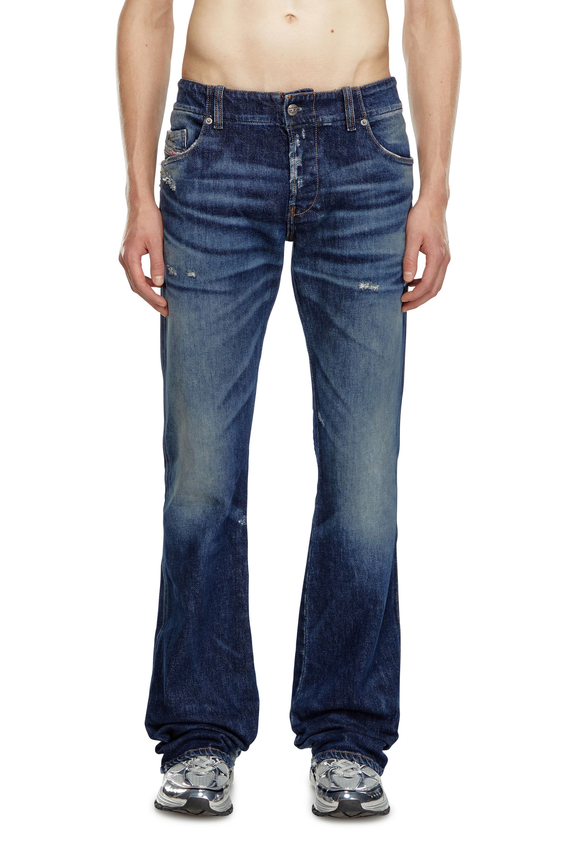 Diesel - Man Bootcut Jeans D-Backler 09J56, Dark Blue - Image 3