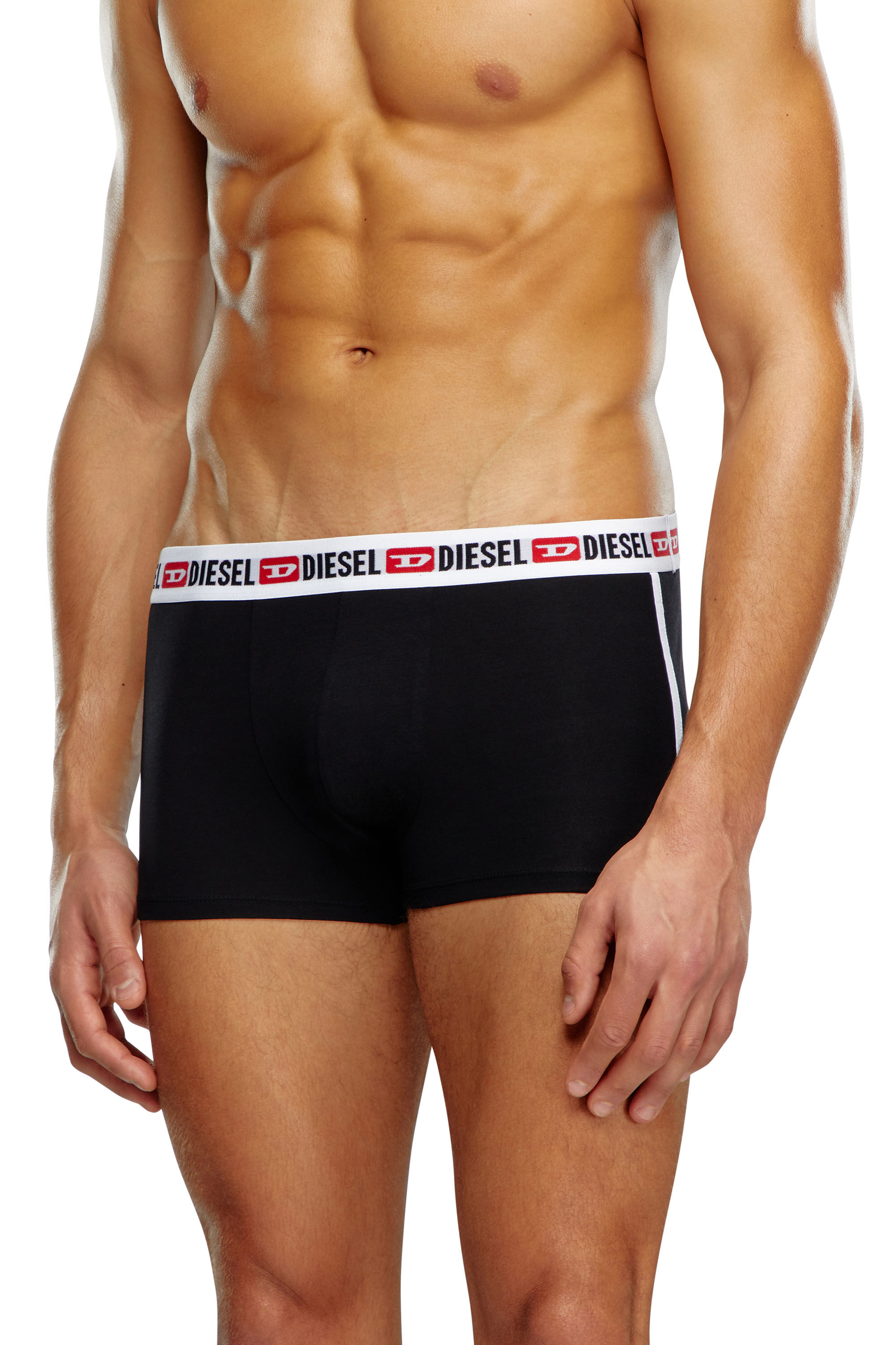 Diesel - UMBX-SHAWNTHREEPACK, Man Three-pack boxer briefs with side band in Black - Image 3