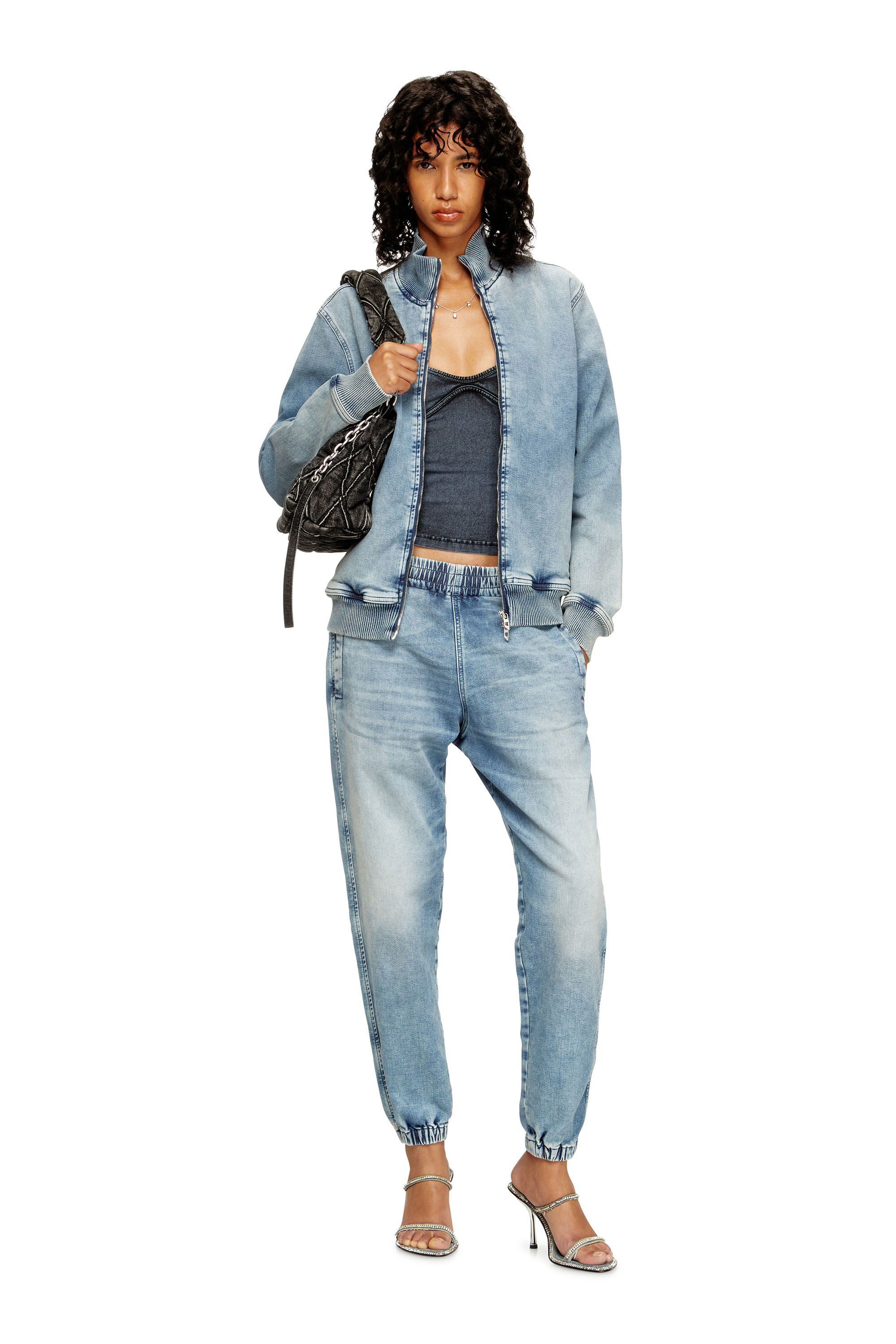 Diesel - Unisex's Slim D-Labb Track denim 09M32, Light Blue - 6