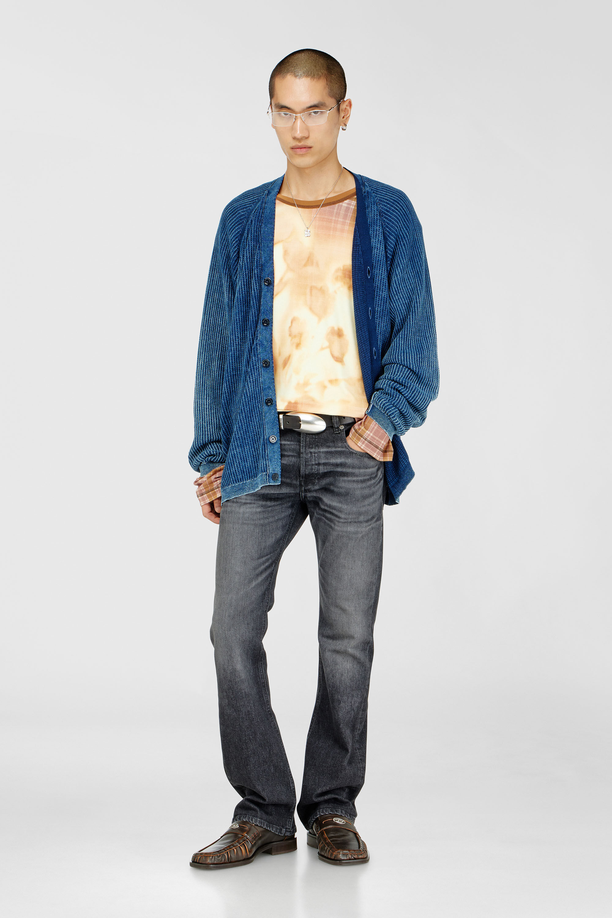Diesel - Man's Bootcut Jeans 2007 Zatiny 09N48, Black/Dark grey - 1