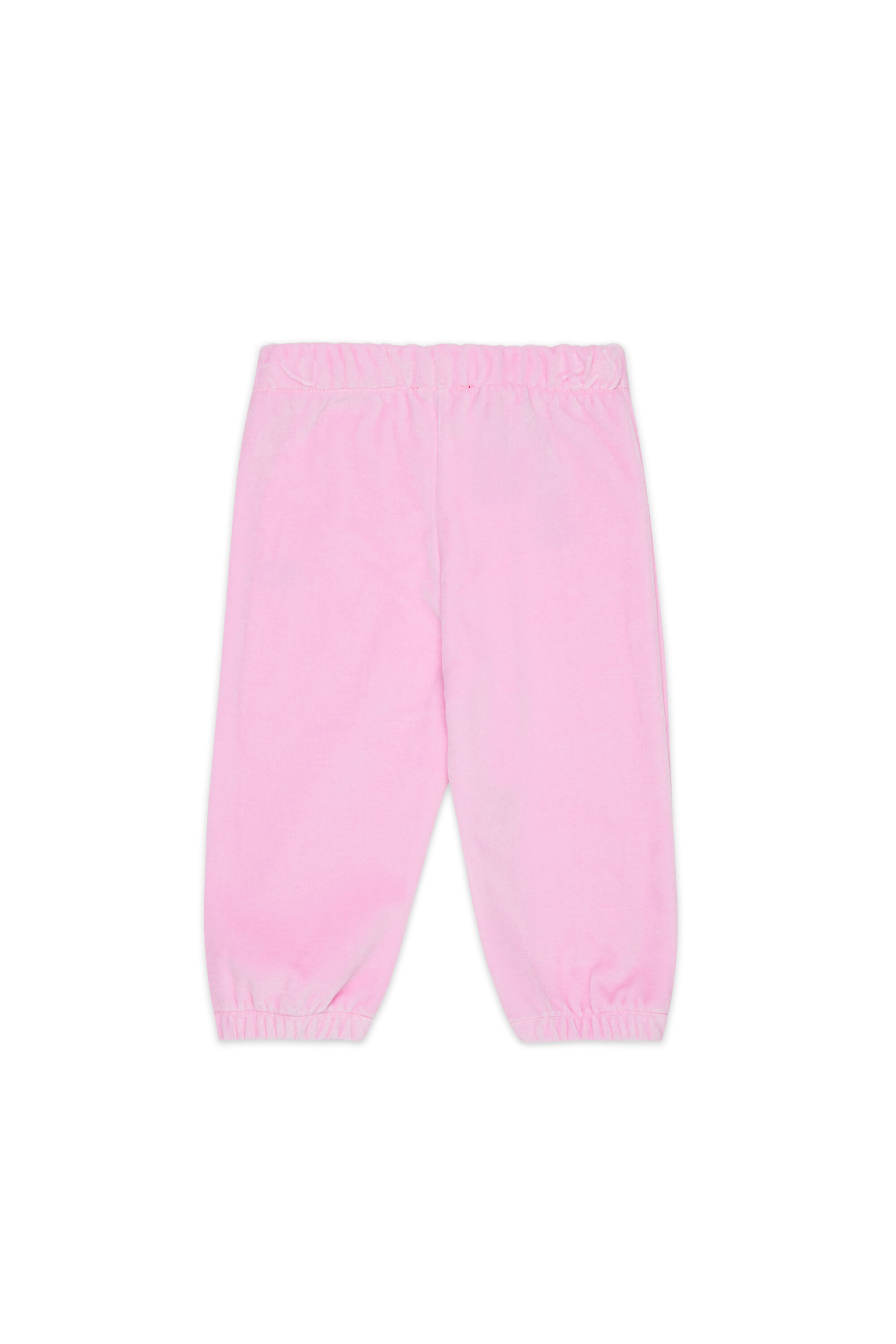 Diesel - PHENIB, Man's Velvet sweatpants with Oval D embroidery in Pink - 2