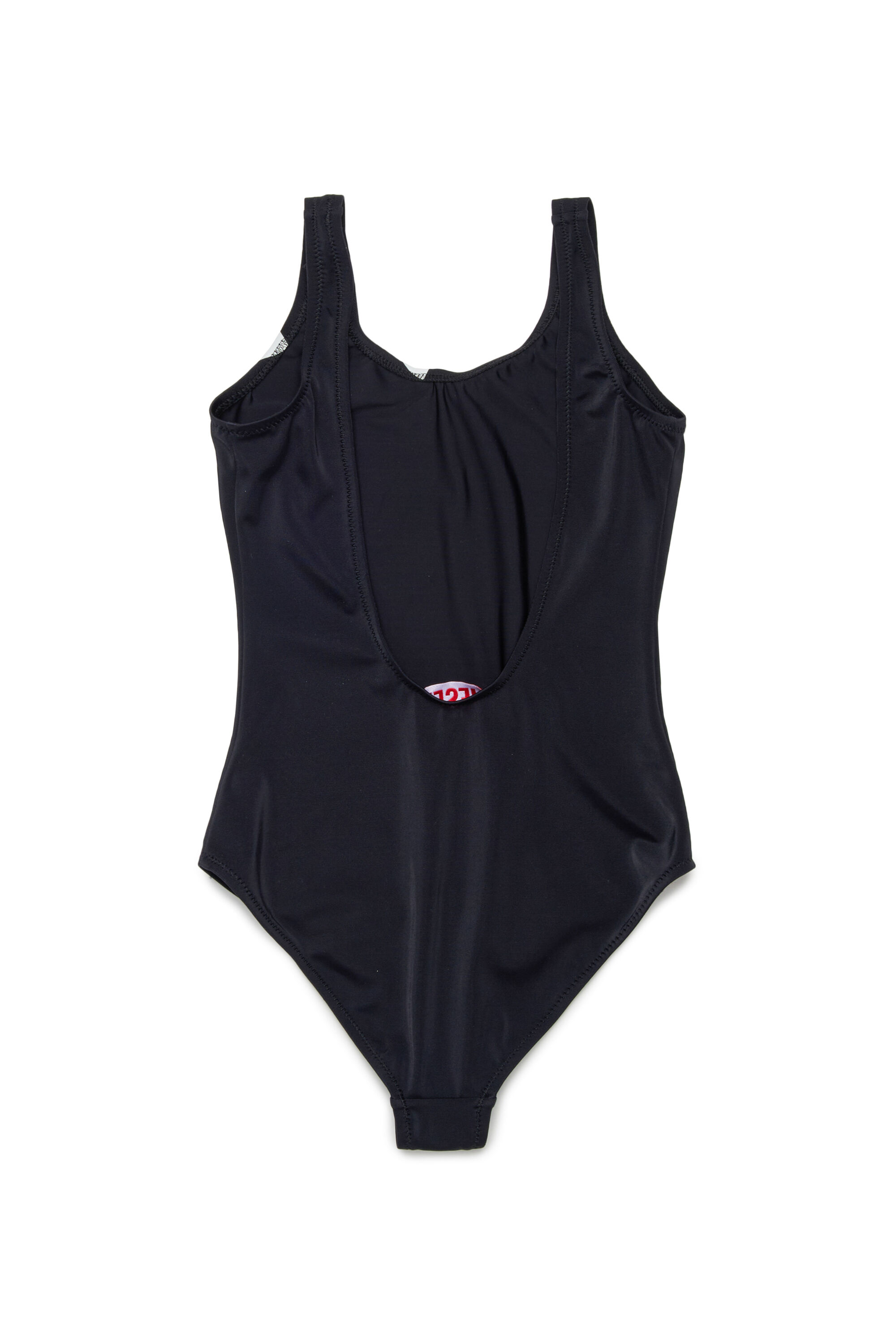 Diesel - MIDELY, Woman's Swimsuit in solid colour with maxi logo in Black - 2