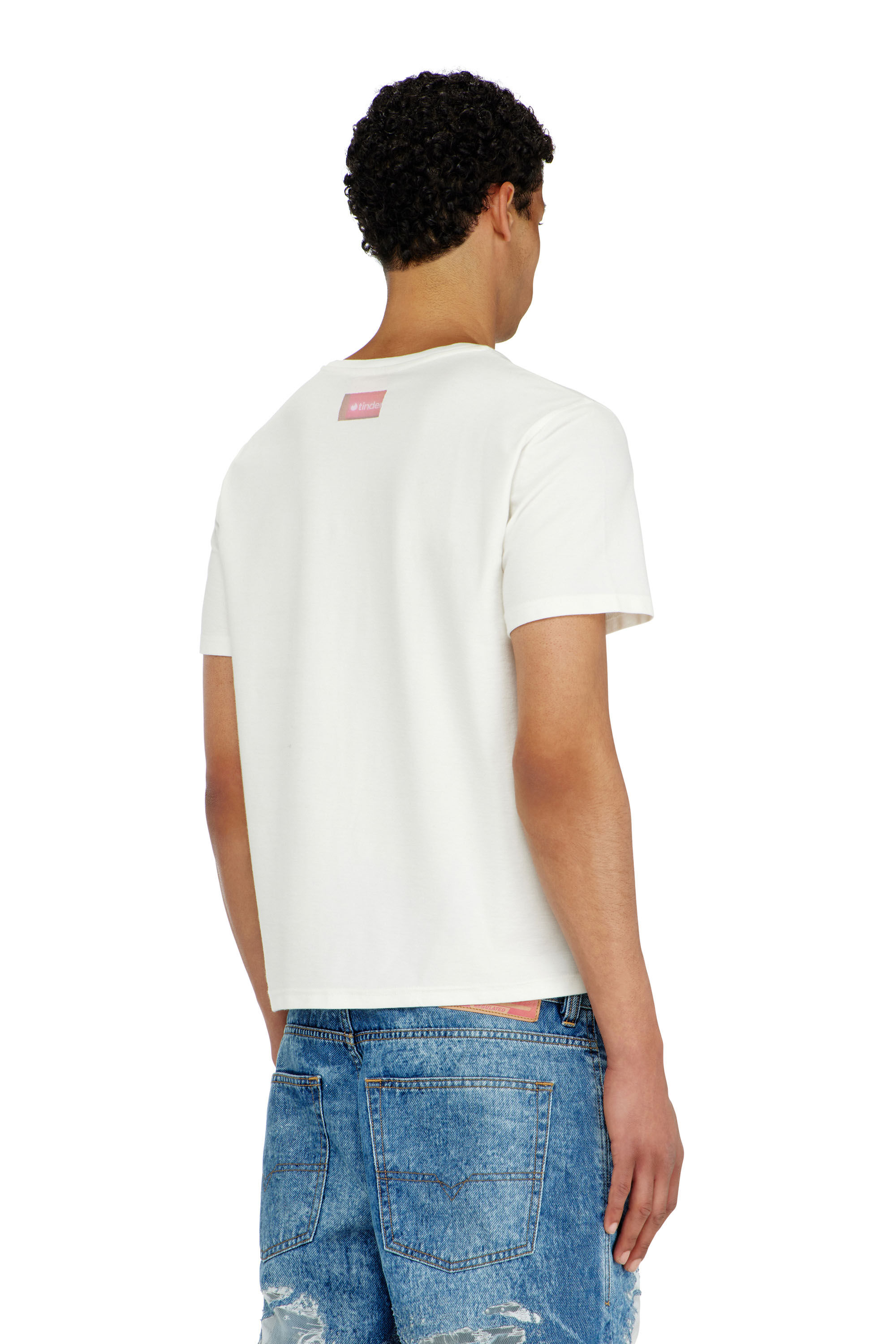 Diesel - PR-T-NOTS-CHI-R, Unisex's T-shirt with For Successful Loving logo in White - 4
