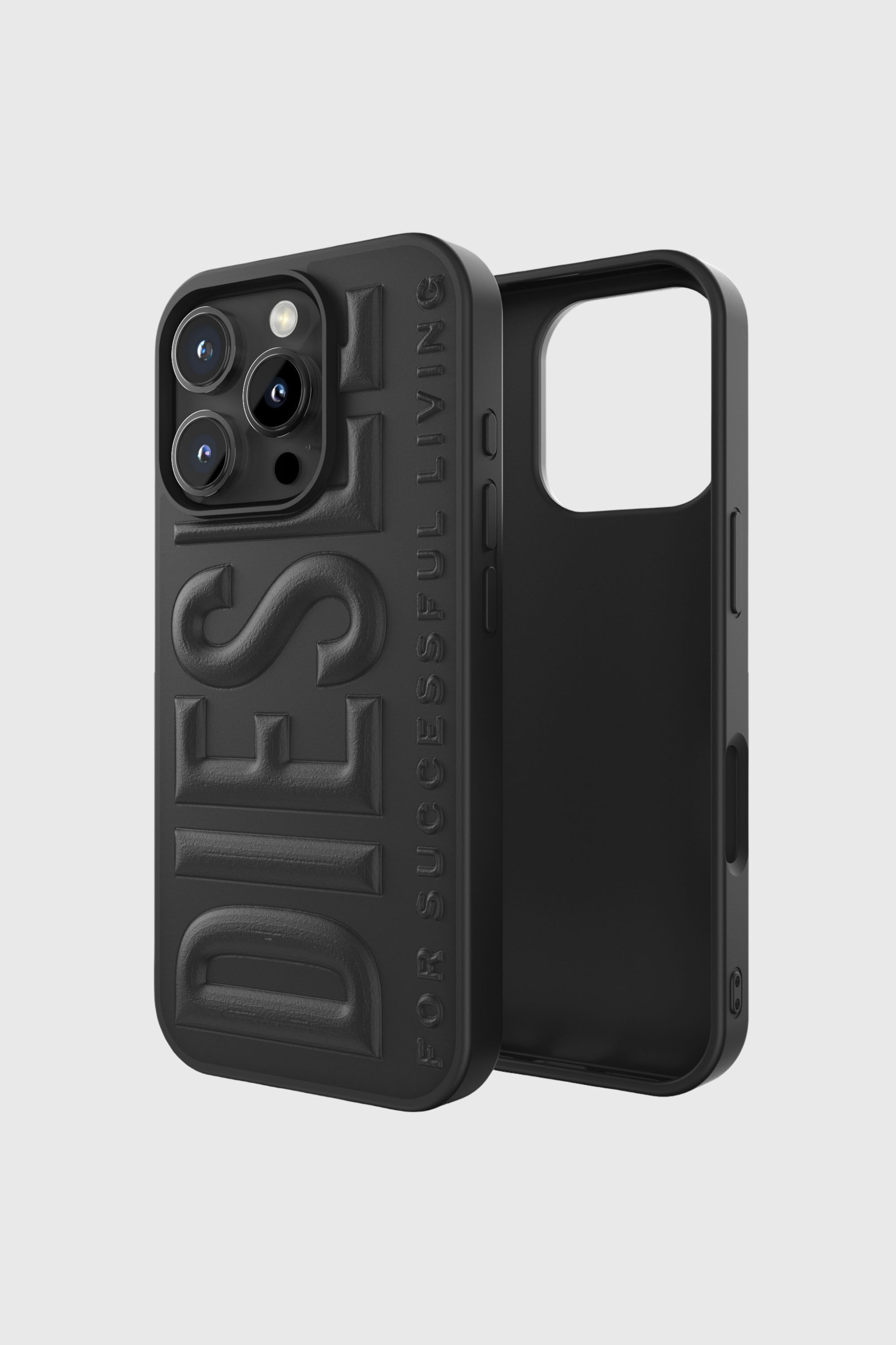 Diesel - 60210  MOULDED CASE, Unisex's 3D Biscotto Case for iP 16 Pro in Black - 1