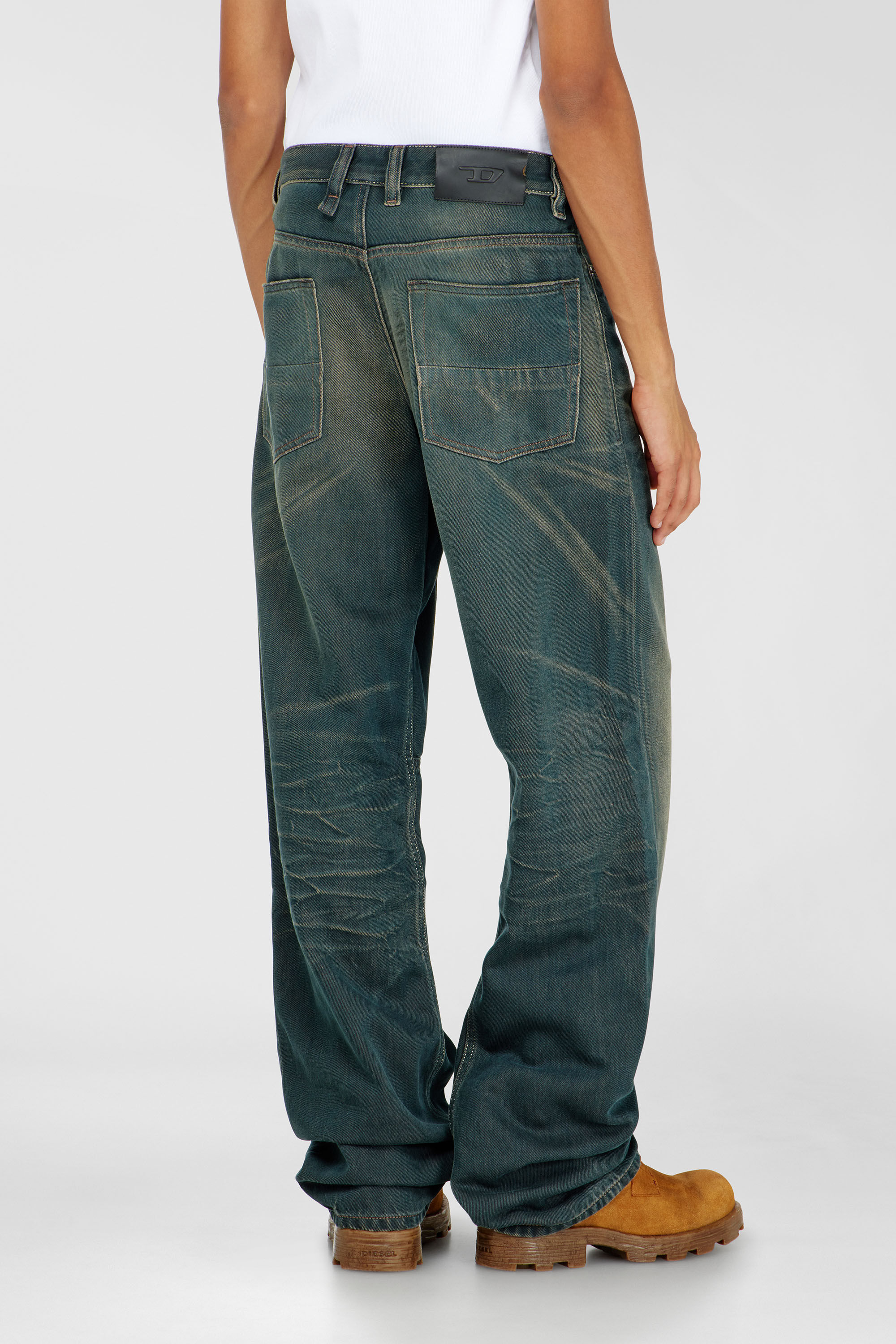 Diesel - Man's Relaxed Jeans 2001 D-Macro 09P85, Dark Blue - 5
