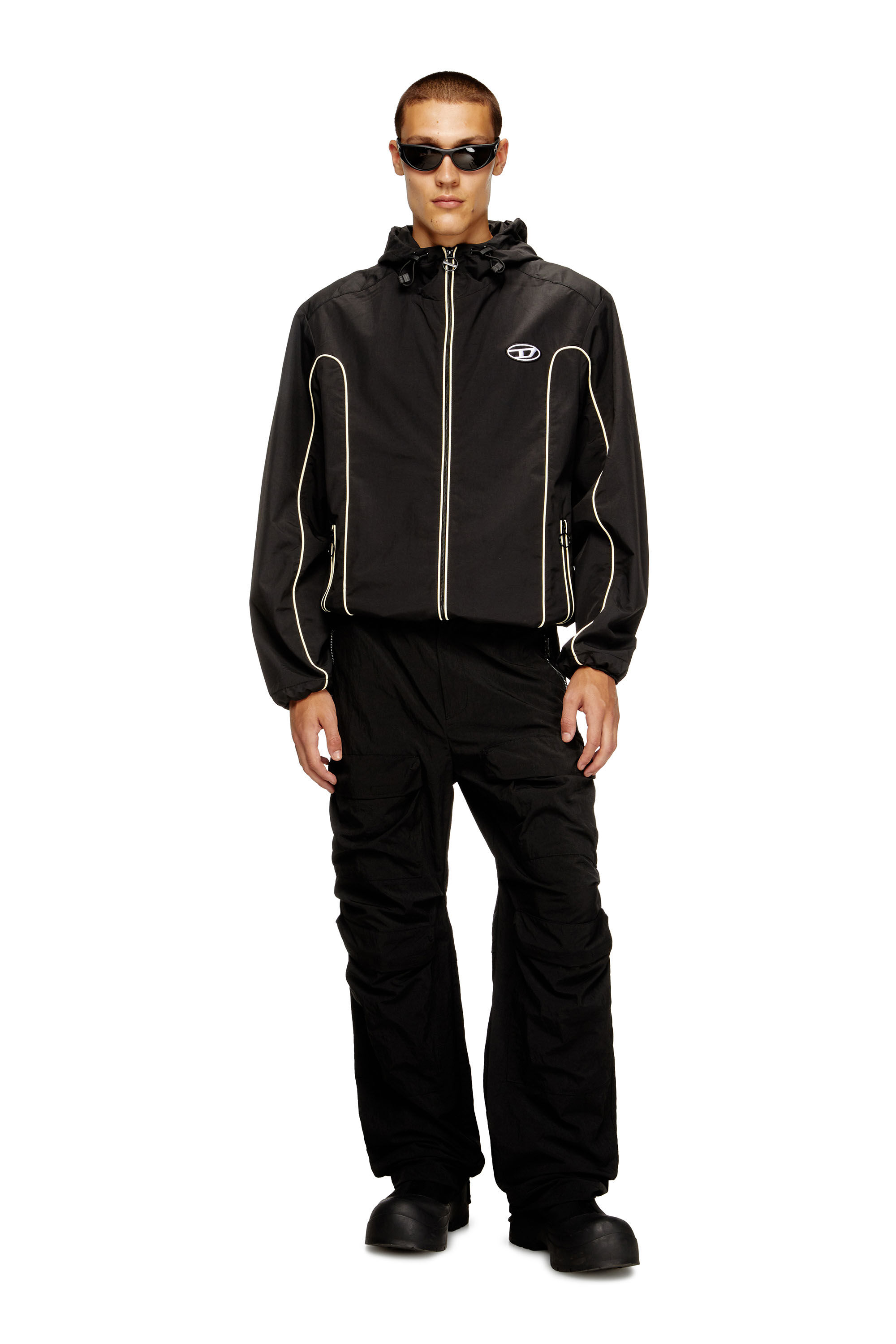 J-HIVES Man: Windbreaker Jacket with contrast piping | Diesel