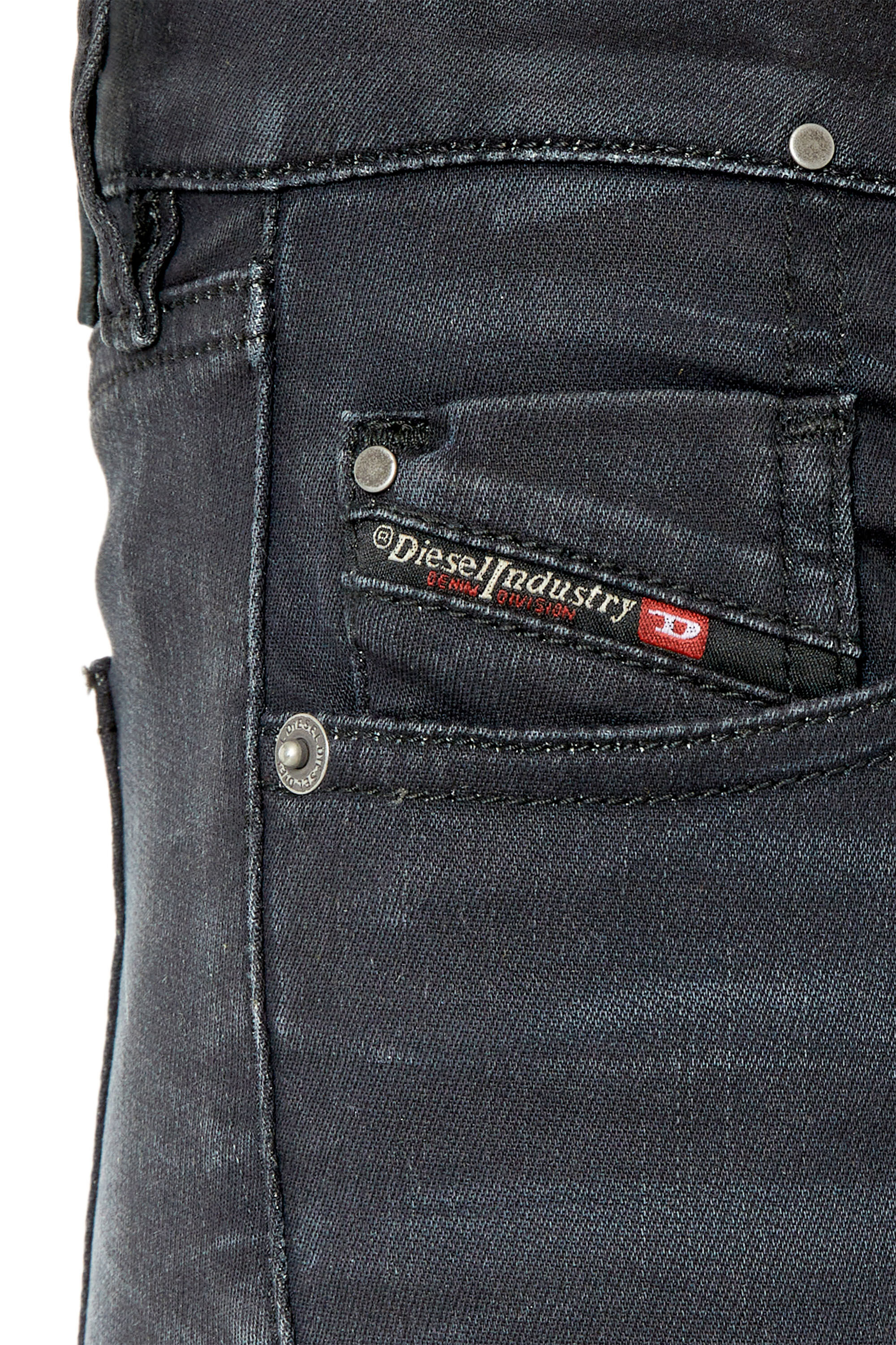 Diesel - Slim D-Ollies JoggJeans® 068CQ, Black/Dark grey - Image 6