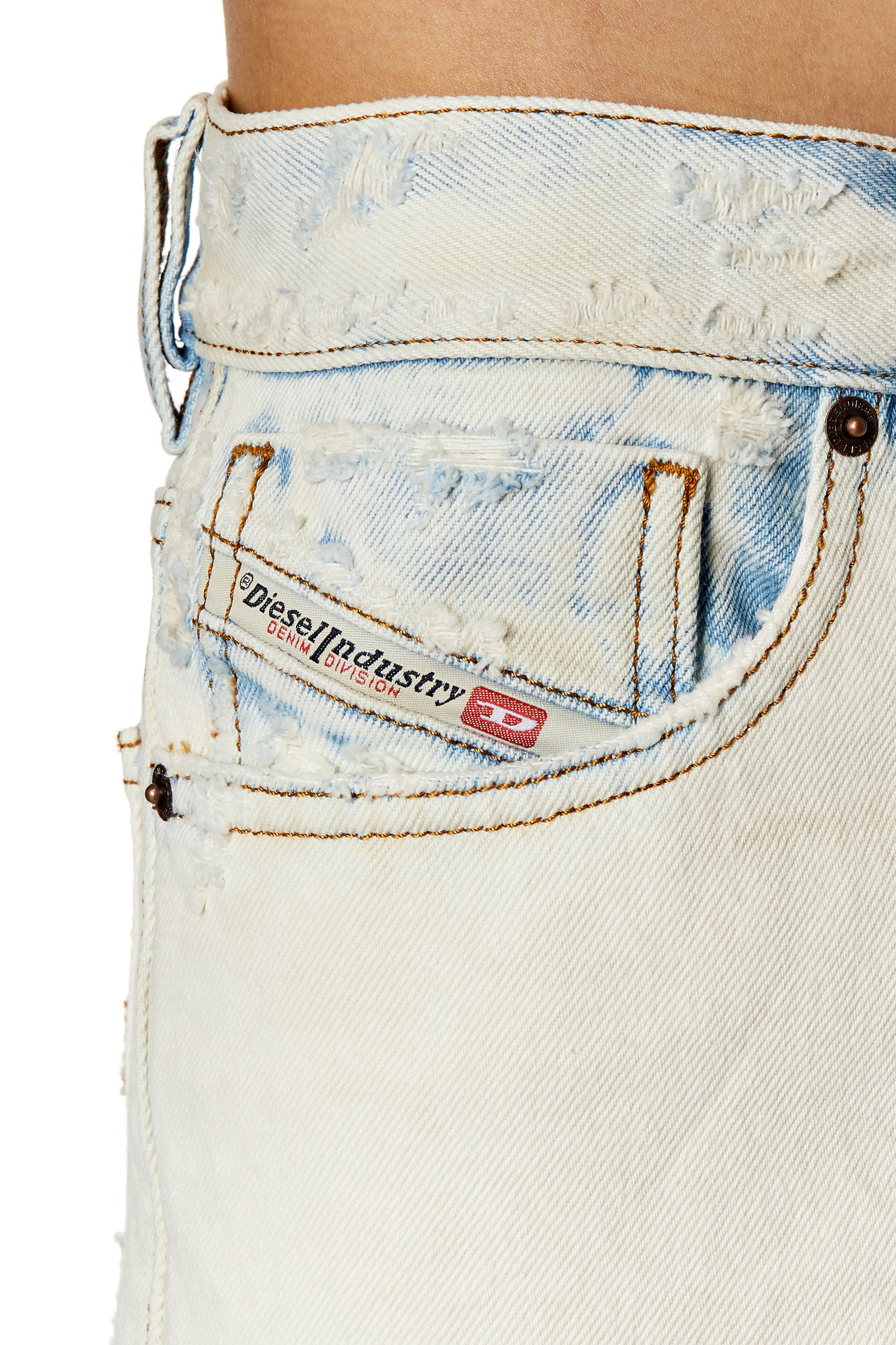 Diesel - 1995 D-Sark 007L5 Straight Jeans, White - Image 5