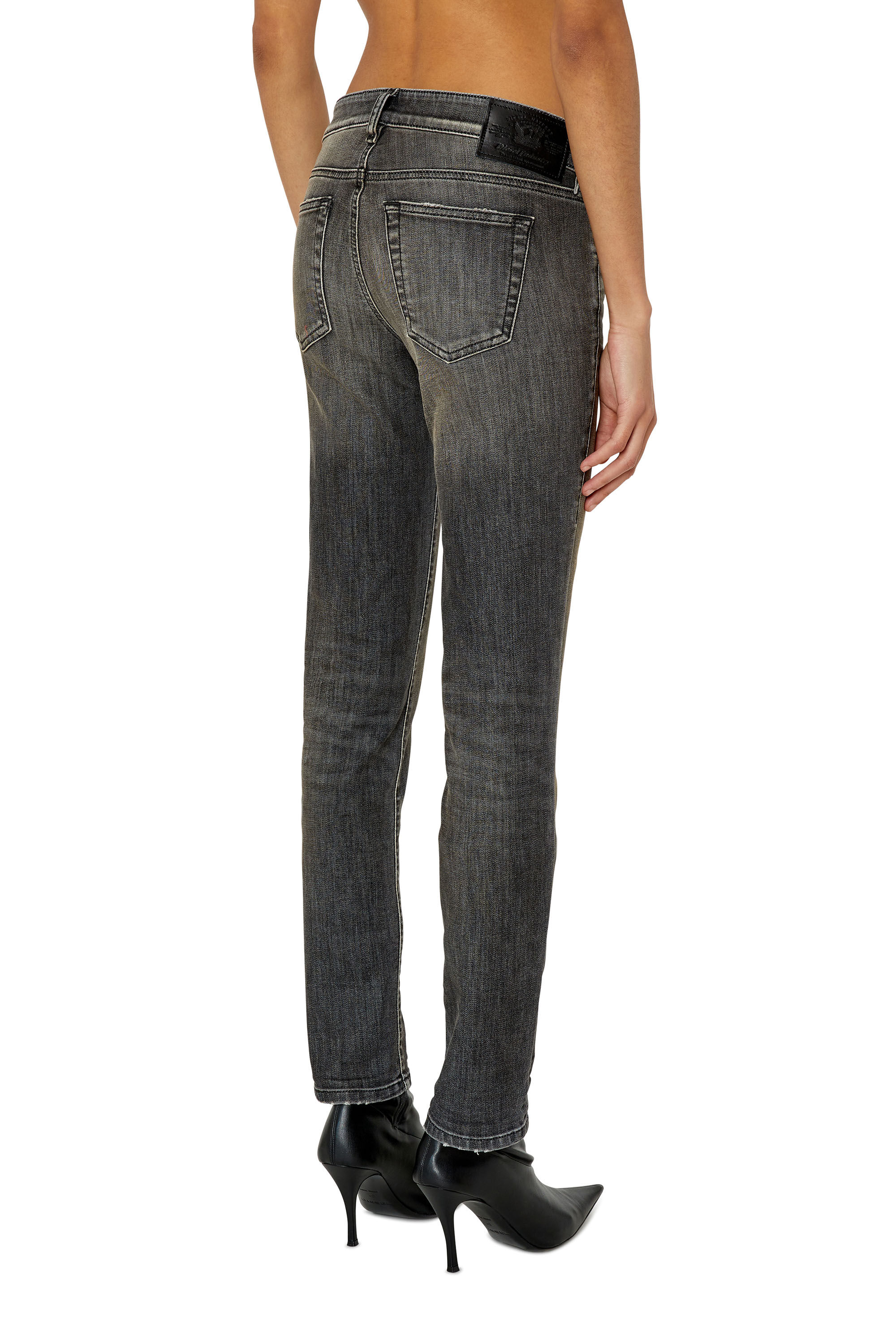 Diesel - Slim D-Ollies JoggJeans® 09F01, Black/Dark grey - Image 4