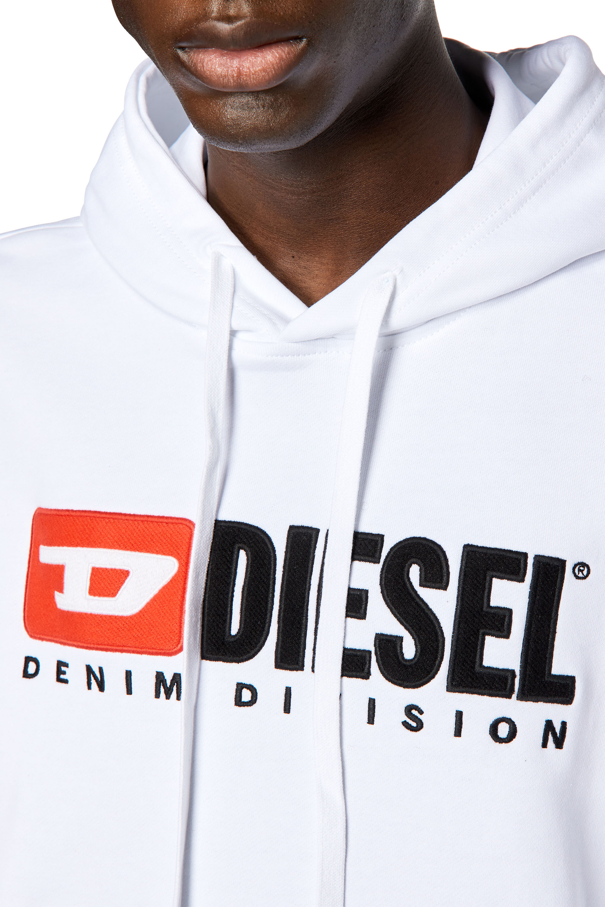 S GINN HOOD DIV Man Hoodie with logo applique Diesel