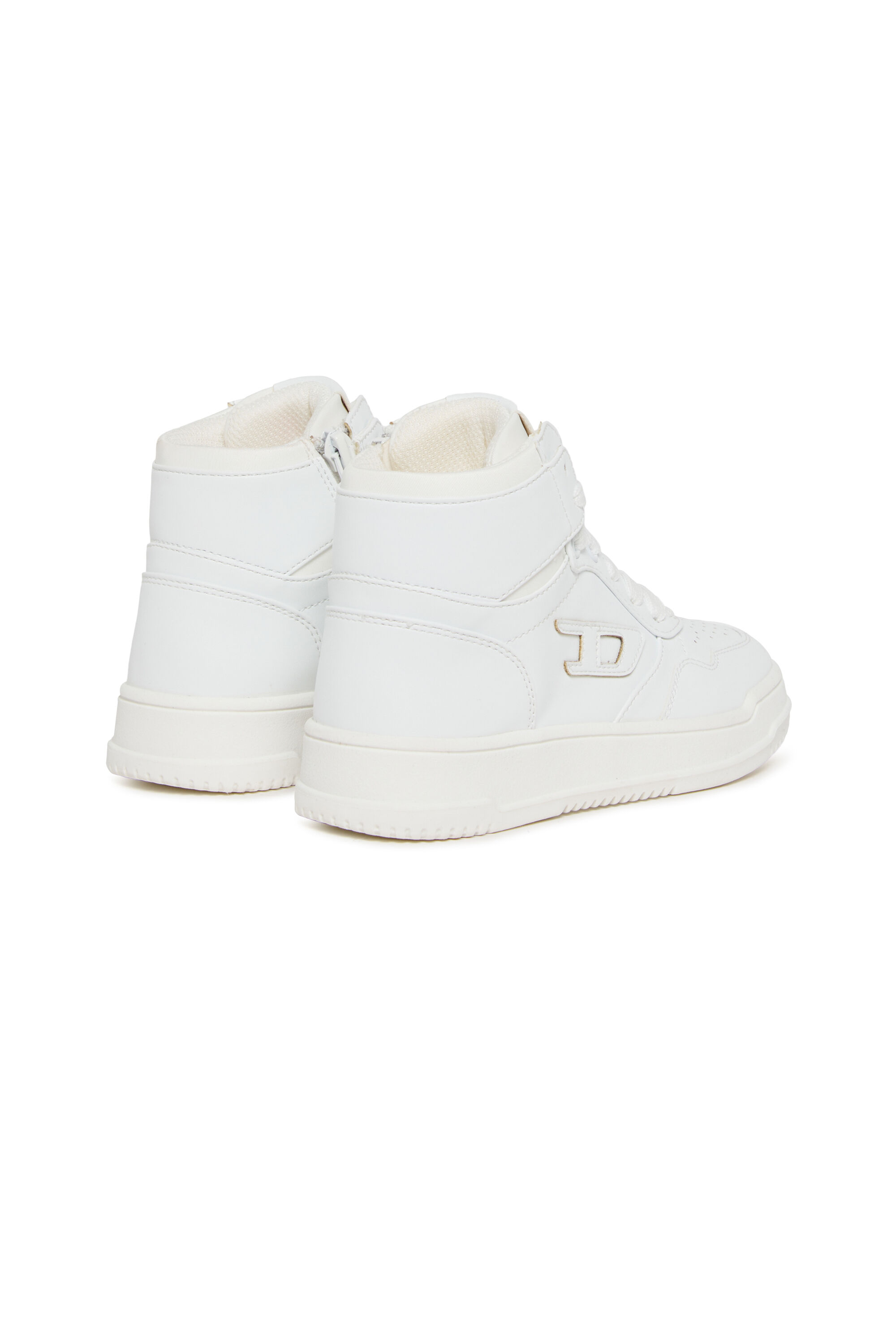 Diesel - S-COU-HI, Unisex's S-COU-HI-High-top sneakers with D detail in White - 3
