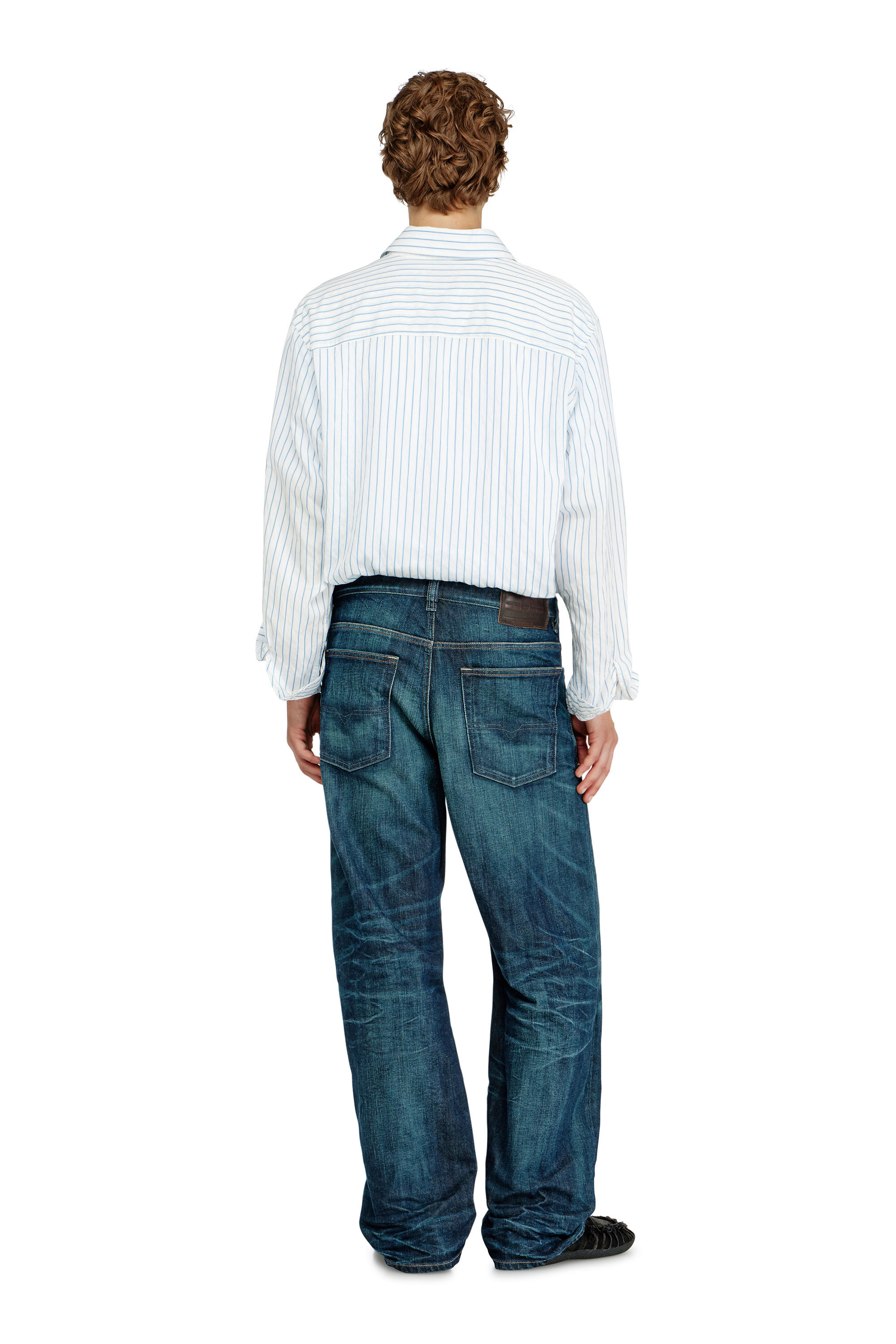 Diesel - Man's Relaxed Jeans 2001 D-Macro 09Q04, Dark Blue - 3