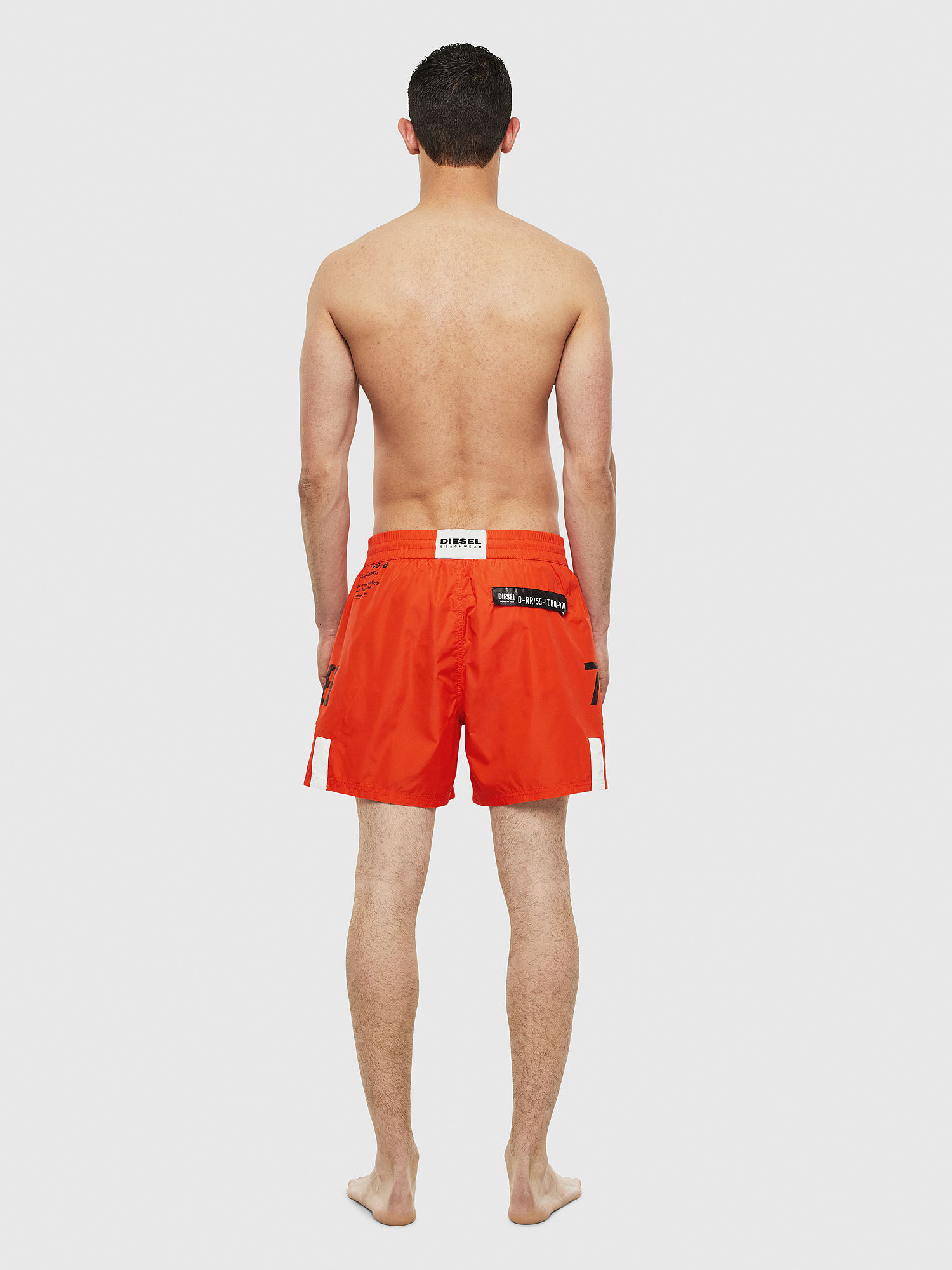 orange swimming shorts